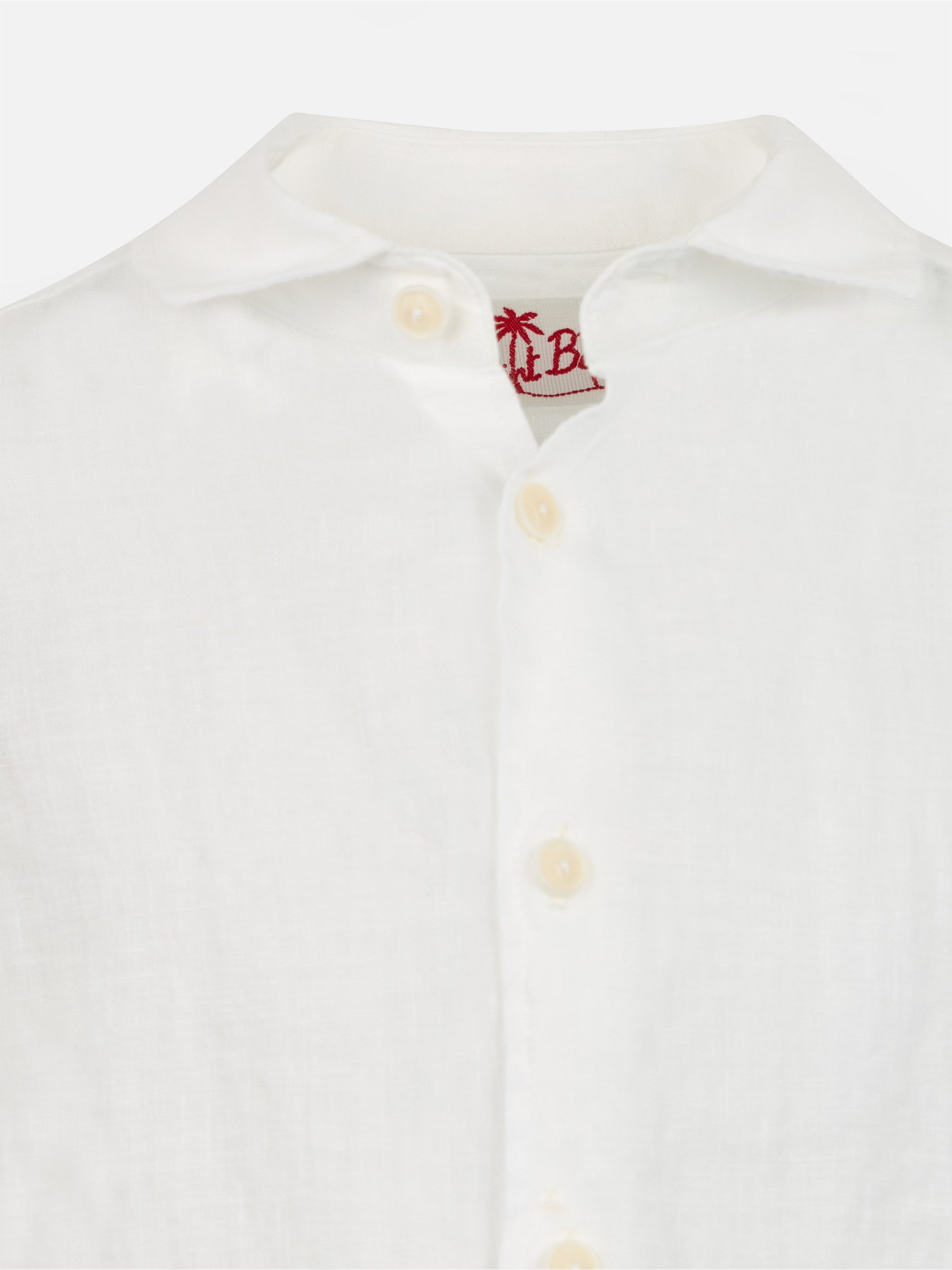 mc2-saint-barth-camicia-agnes-lino-bianco-bambino image 2