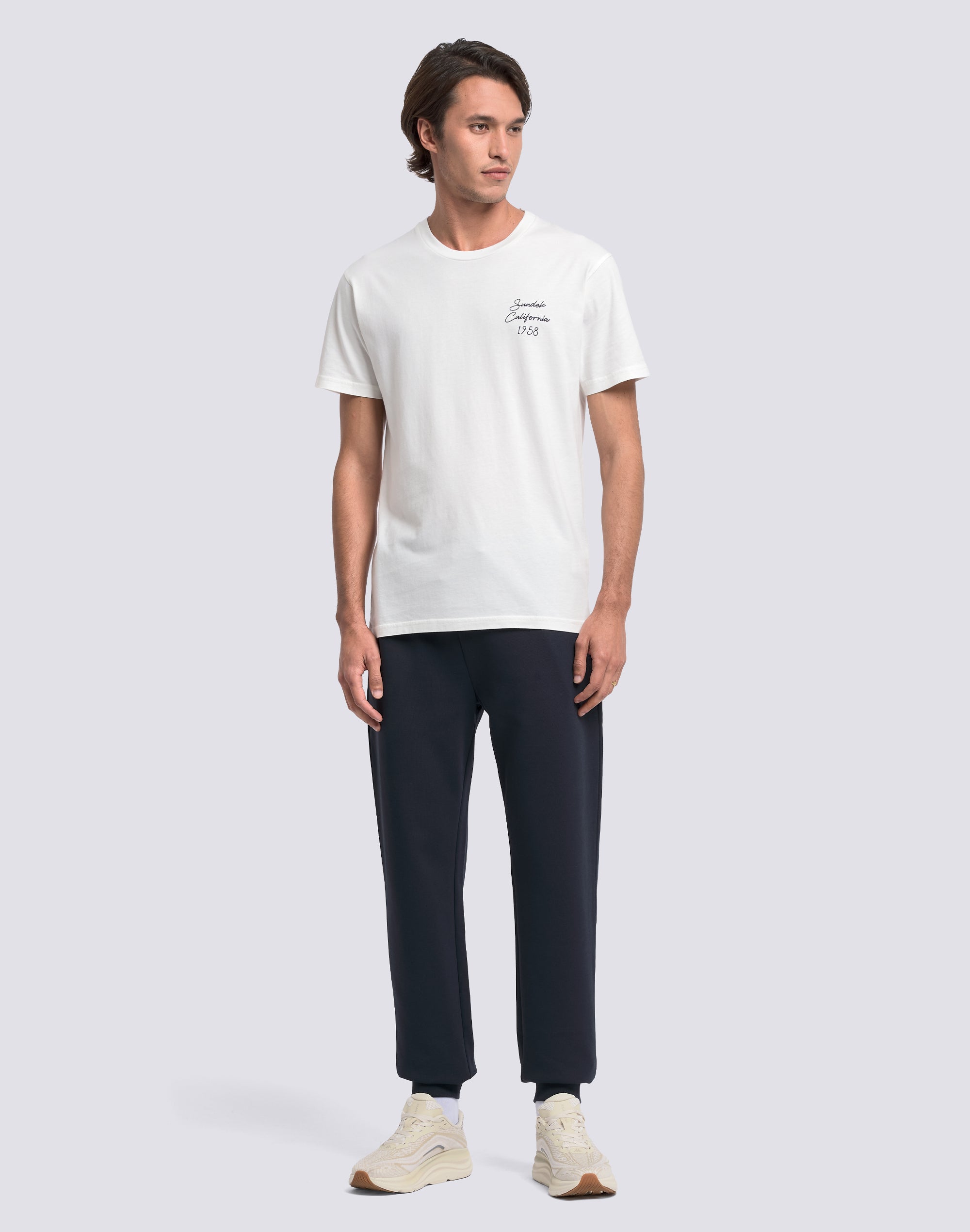 sundek-pantaloni-lunghi-uomo-vita-elasticata-cotone-interlock-riciclato image 1