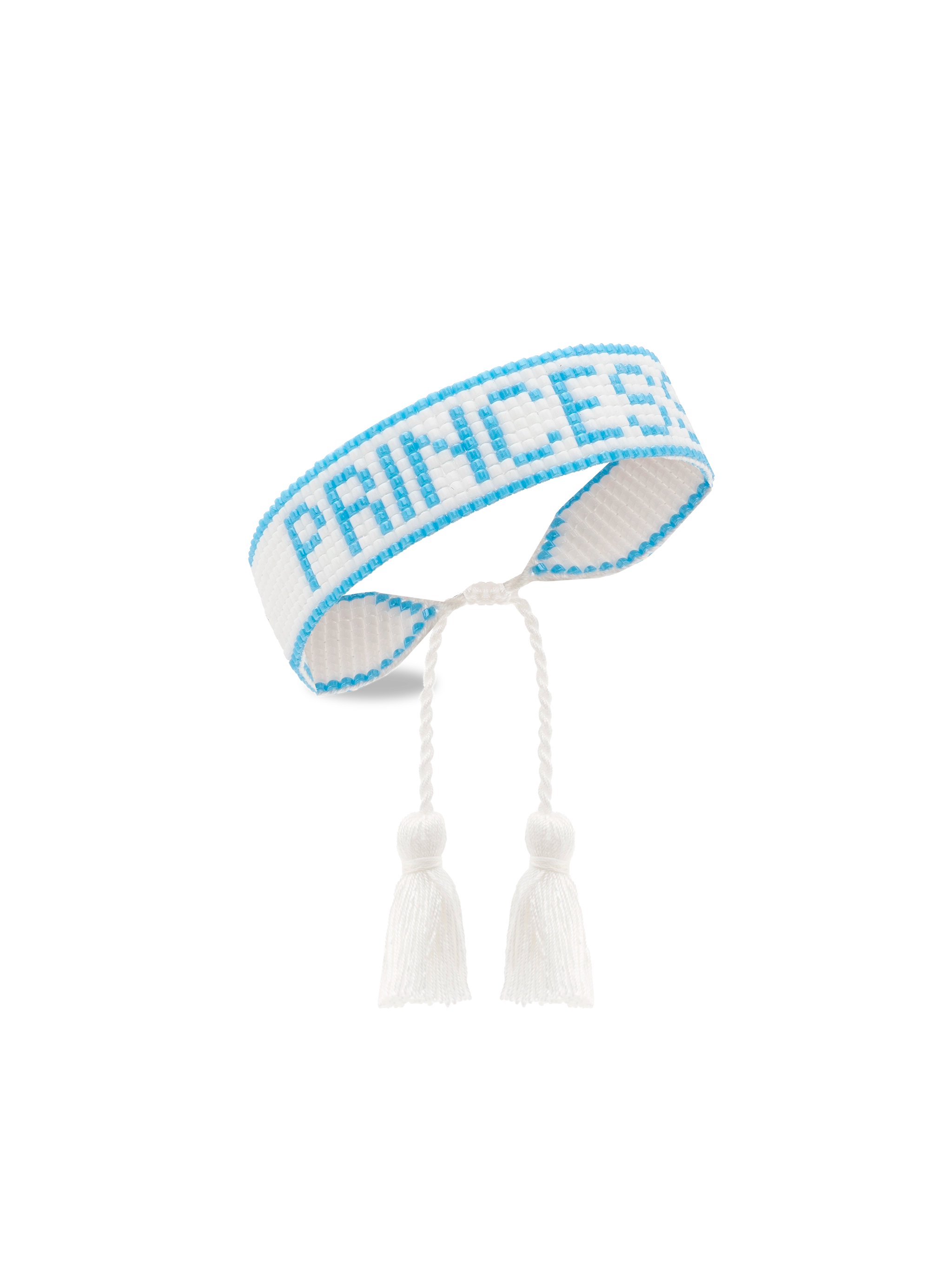 mc2-saint-barth-madame-braccialetto-perline-bianco-scritta-princess image 2