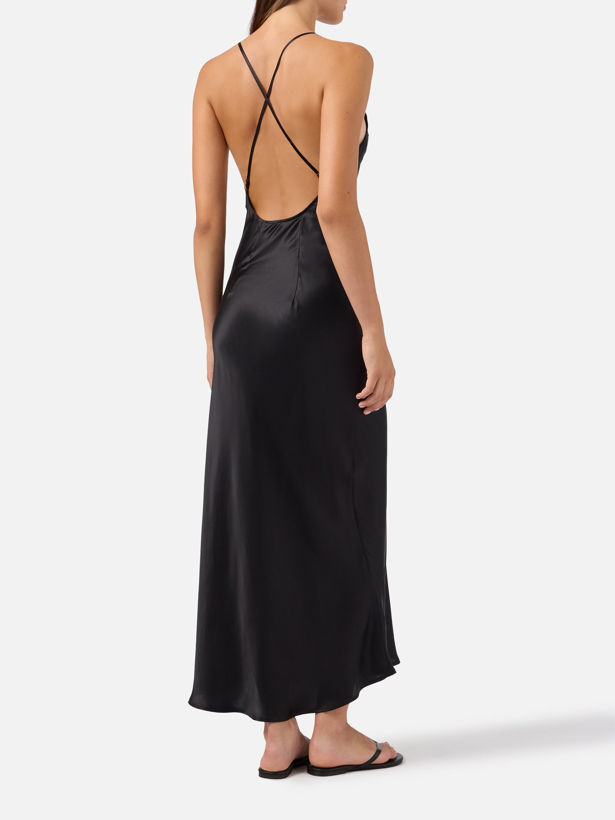 mc2-saint-barth-eydis-abito-sottoveste-donna-raso-nero image 6