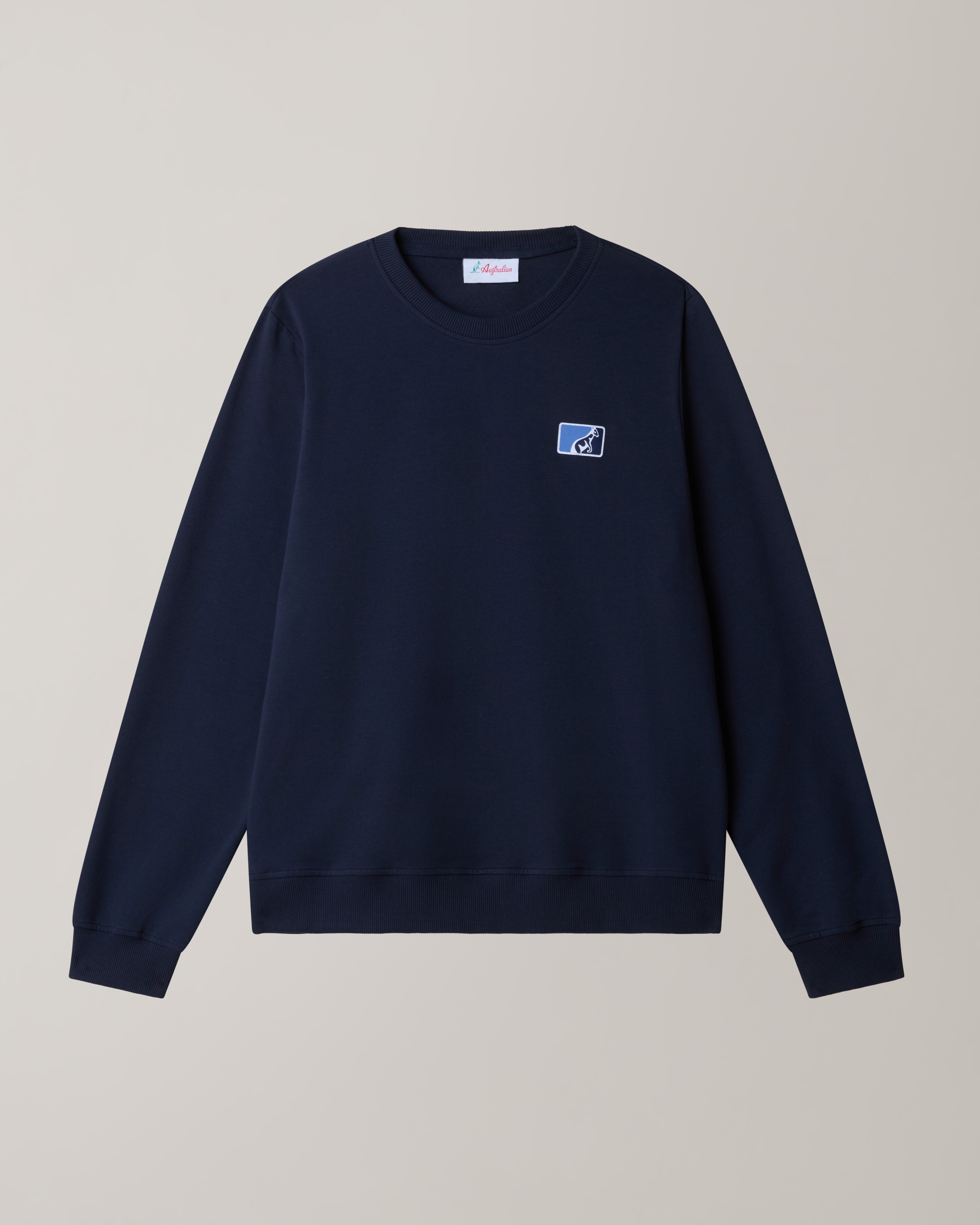australian-easy-crewneck-felpa-girocollo-uomo-eclipse-blue-made-in-italy image 5