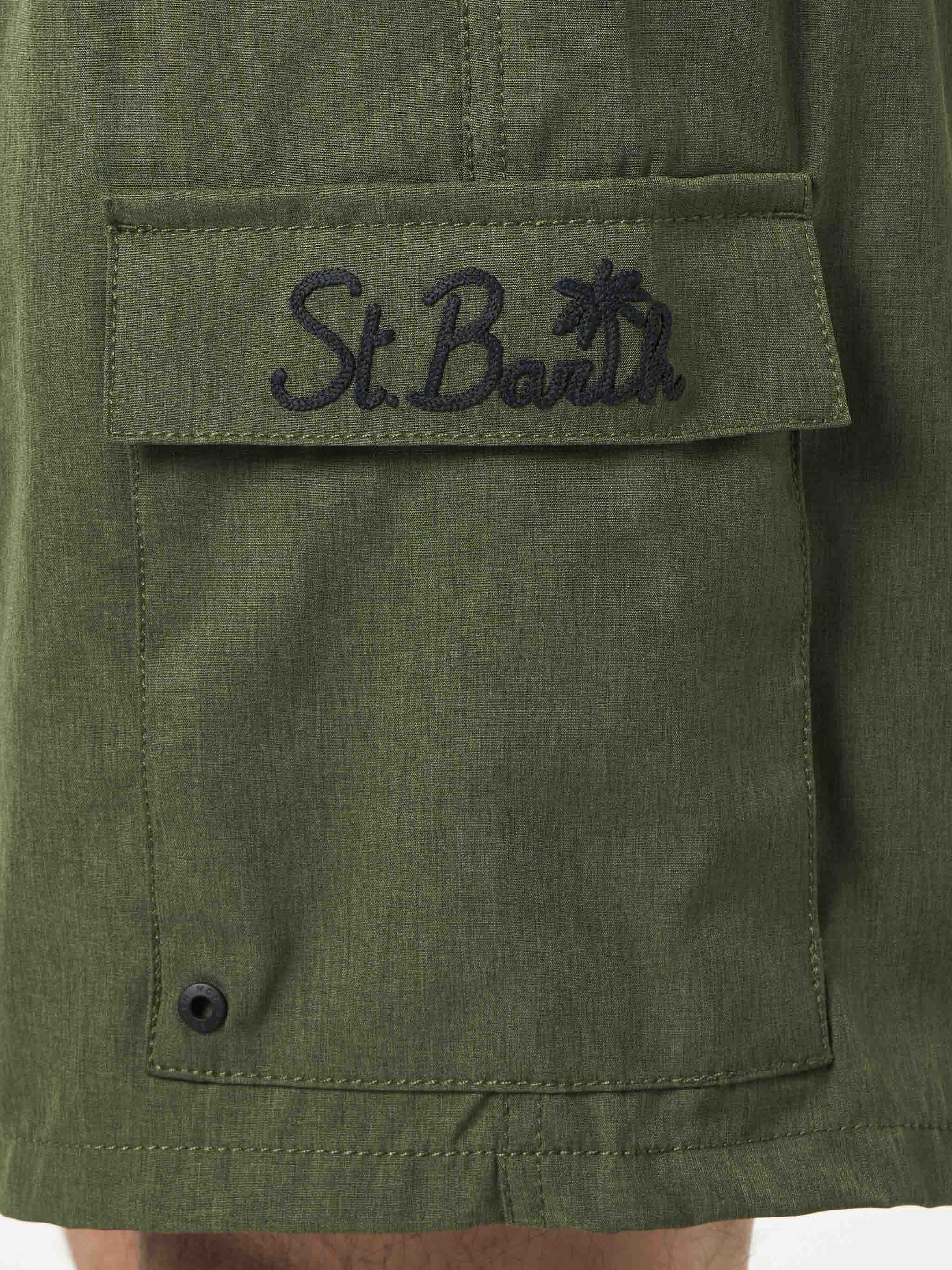 mc2-saint-barth-comfort-com0006-costume-mare-uomo-elasticizzato-verde-militare image 5