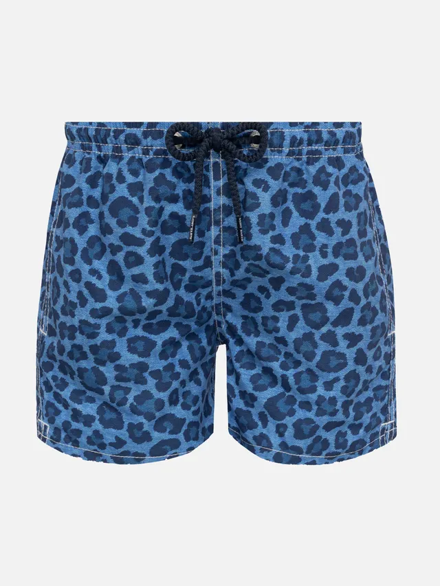 mc2-saint-barth-jean-costume-mare-bambino-media-lunghezza-animalier-blu image 1