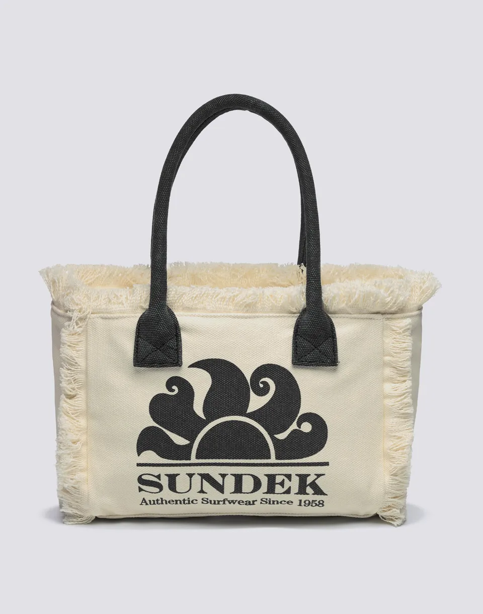 sundek-aw909abca600-tote-bag-regular-stone-washed-con-zip-e-frange image 1