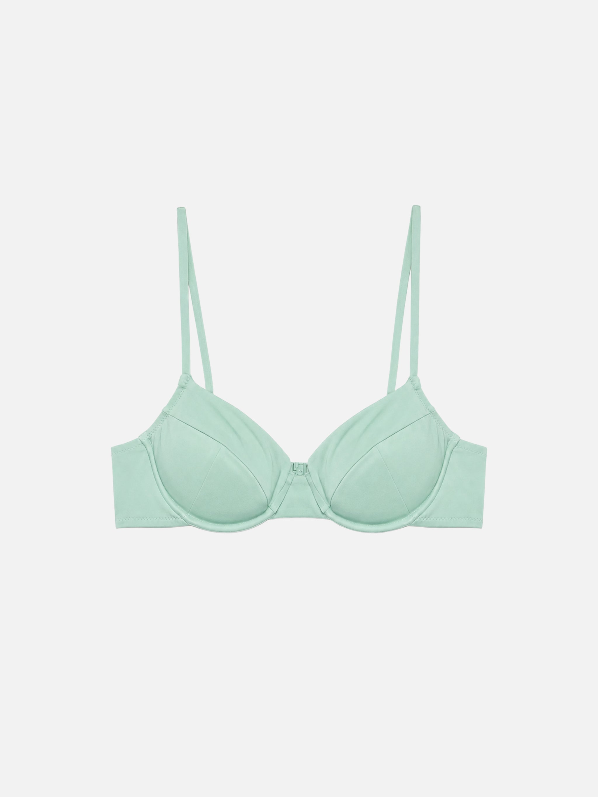 mc2-saint-barth-top-bikini-bea-bralette-con-ferretto-verde-salvia-tinta-unita image 1