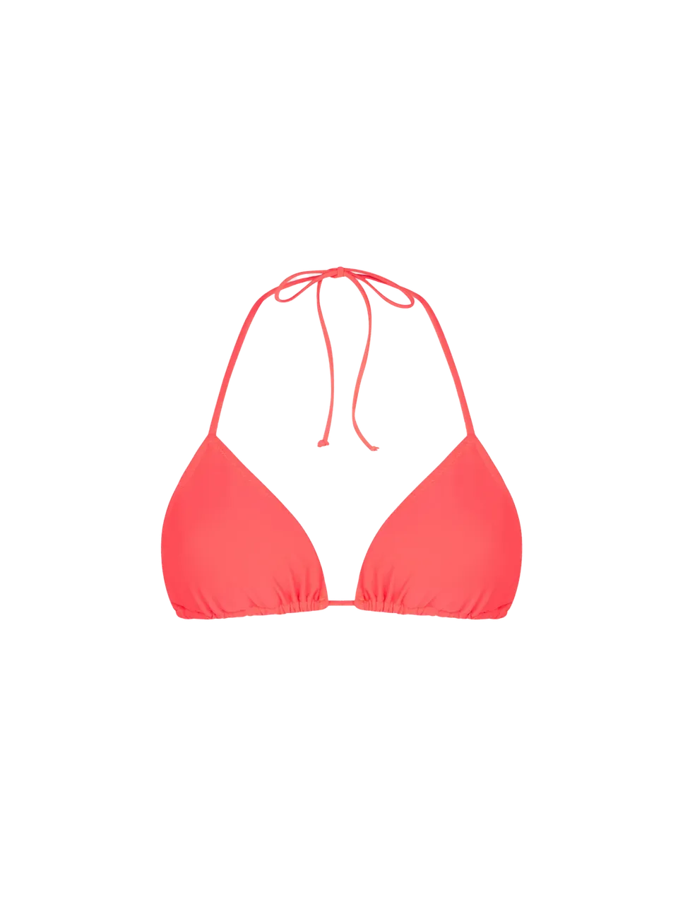 mc2-saint-barth-leah-top-bikini-triangolo-rosso-fluo-donna image 1