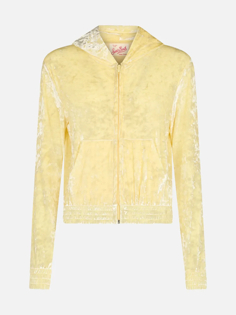 mc2-saint-barth-felpa-donna-jasmine-con-zip-in-tessuto-effetto-spugna-giallo-chi image 1
