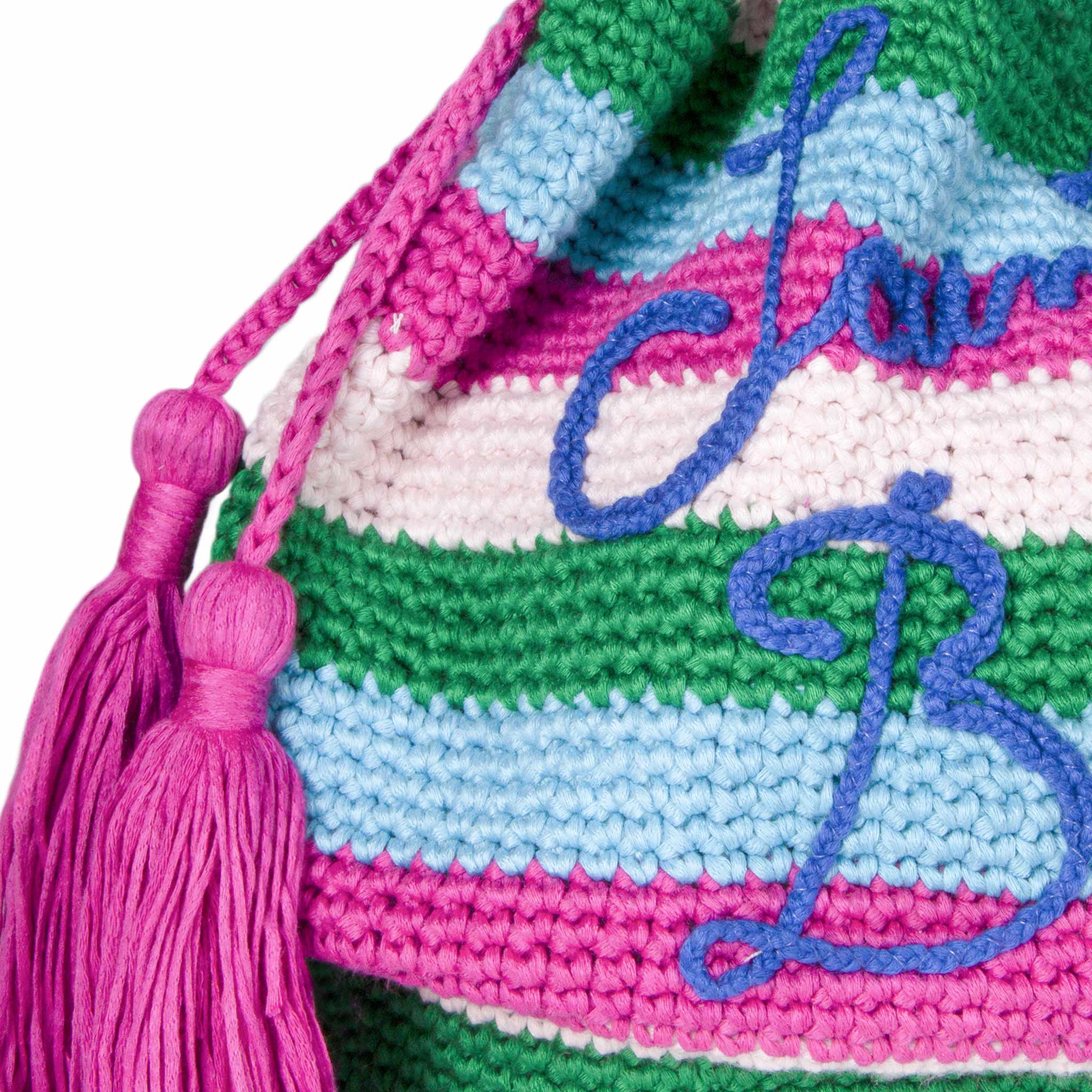 mc2-saint-barth-borsa-crochet-bucket-a-spalla-in-crochet-a-righe-multicolore image 2