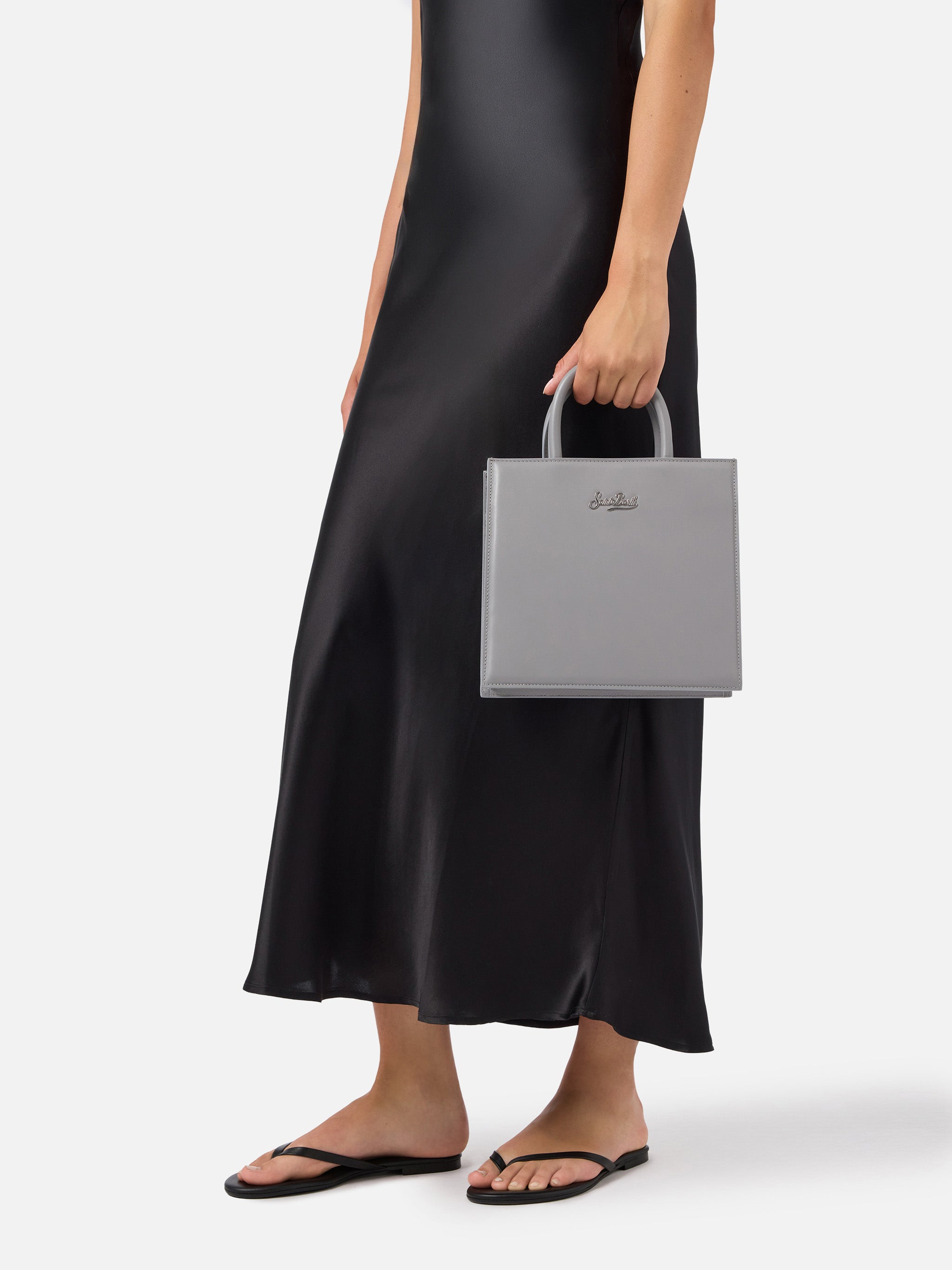 mc2-saint-barth-borsa-shop-bag-midi-in-pelle-grigia image 2