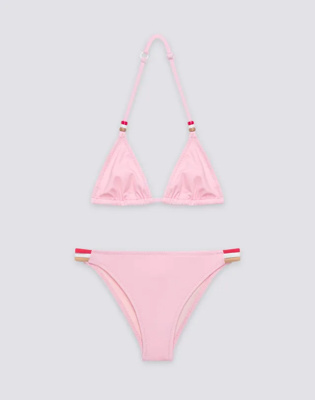 sundek-gb00knl30rb-bikini-bambina-mini-jennifer-triangolo-con-perline image 1