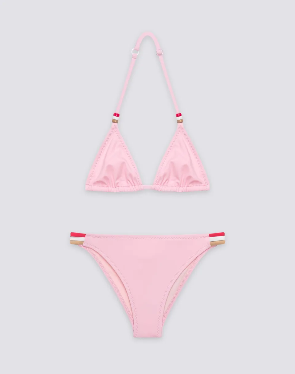 sundek-gb00knl30rb-bikini-bambina-mini-jennifer-triangolo-con-perline image 1