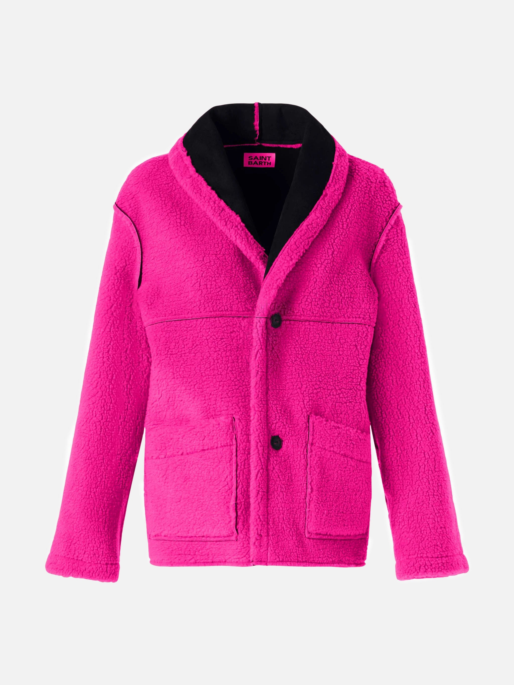 cappotto-dorys-mc2-saint-barth-in-shearling-sintetico-reversibile-nero-e-fucsia- image 6