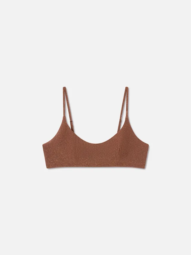 mc2-saint-barth-judy-top-bikini-bralette-lurex-marrone-tinta-unita image 1