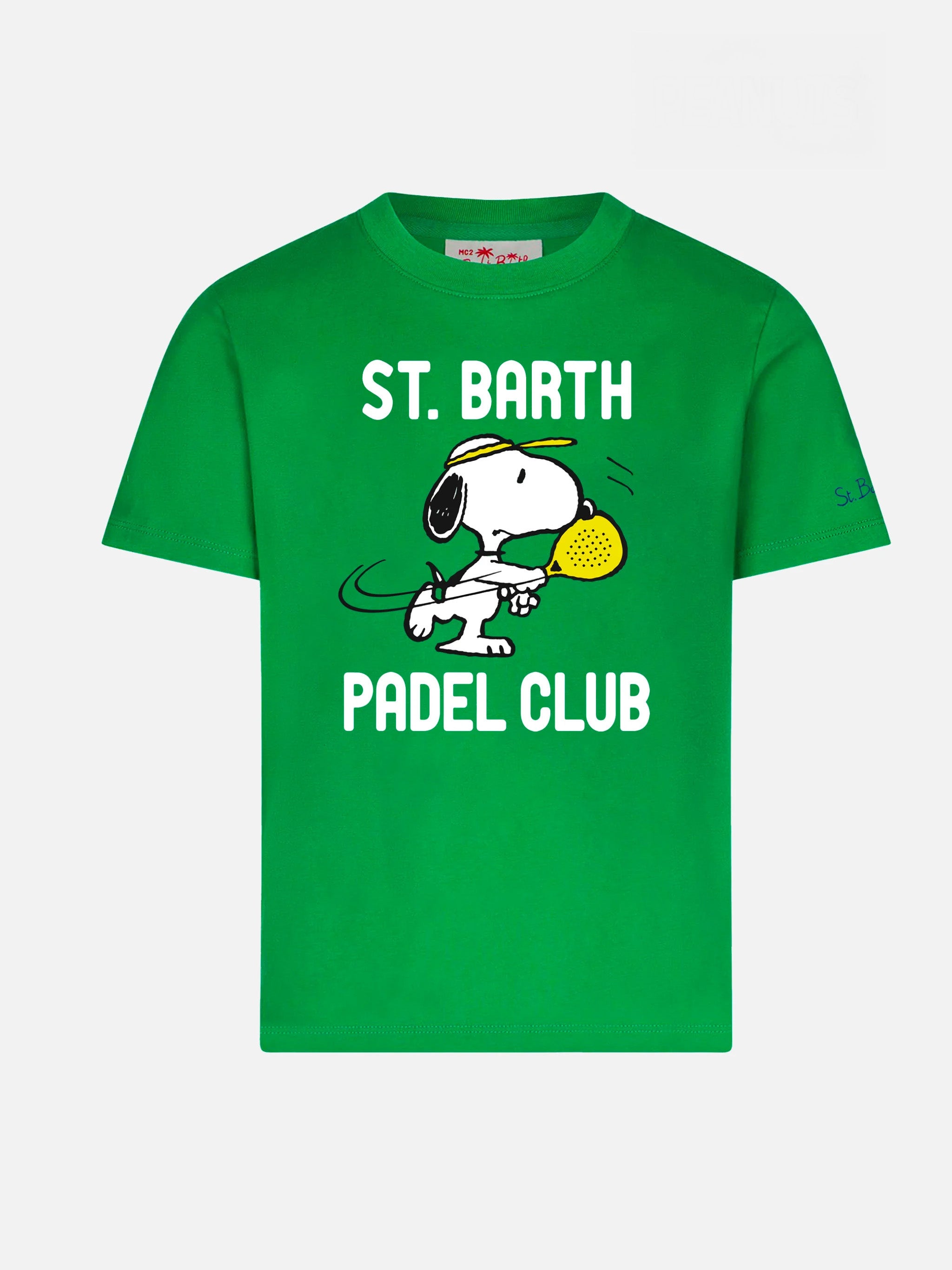 mc2-saint-barth-t-shirt-bambino-cotone-stampa-snoopy-edizione-speciale-peanuts image 1