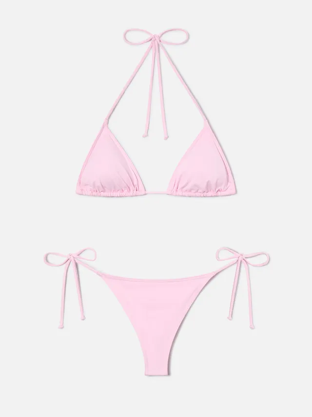 mc2-saint-barth-bikini-leah-marielle-triangolo-rosa-chiaro-con-laccetti image 1