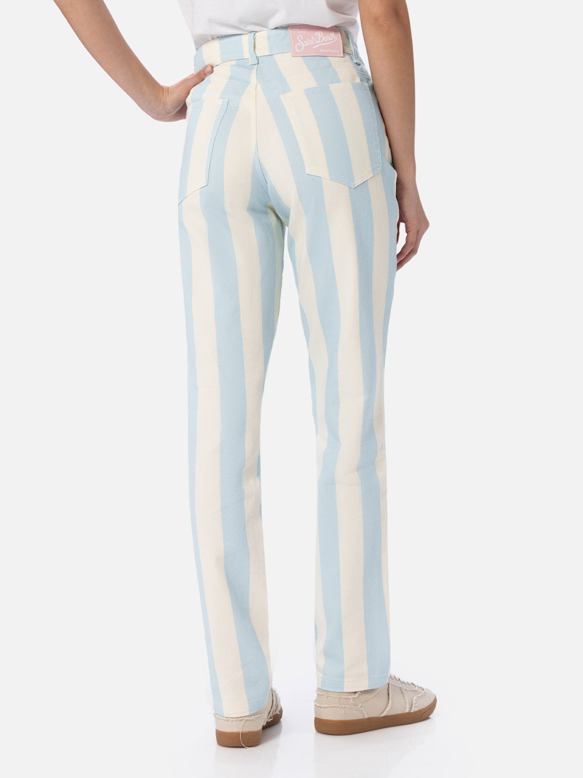 mc2-saint-barth-jeans-belleville-in-denim-con-stampa-a-righe-azzurre-gamba-affus image 3