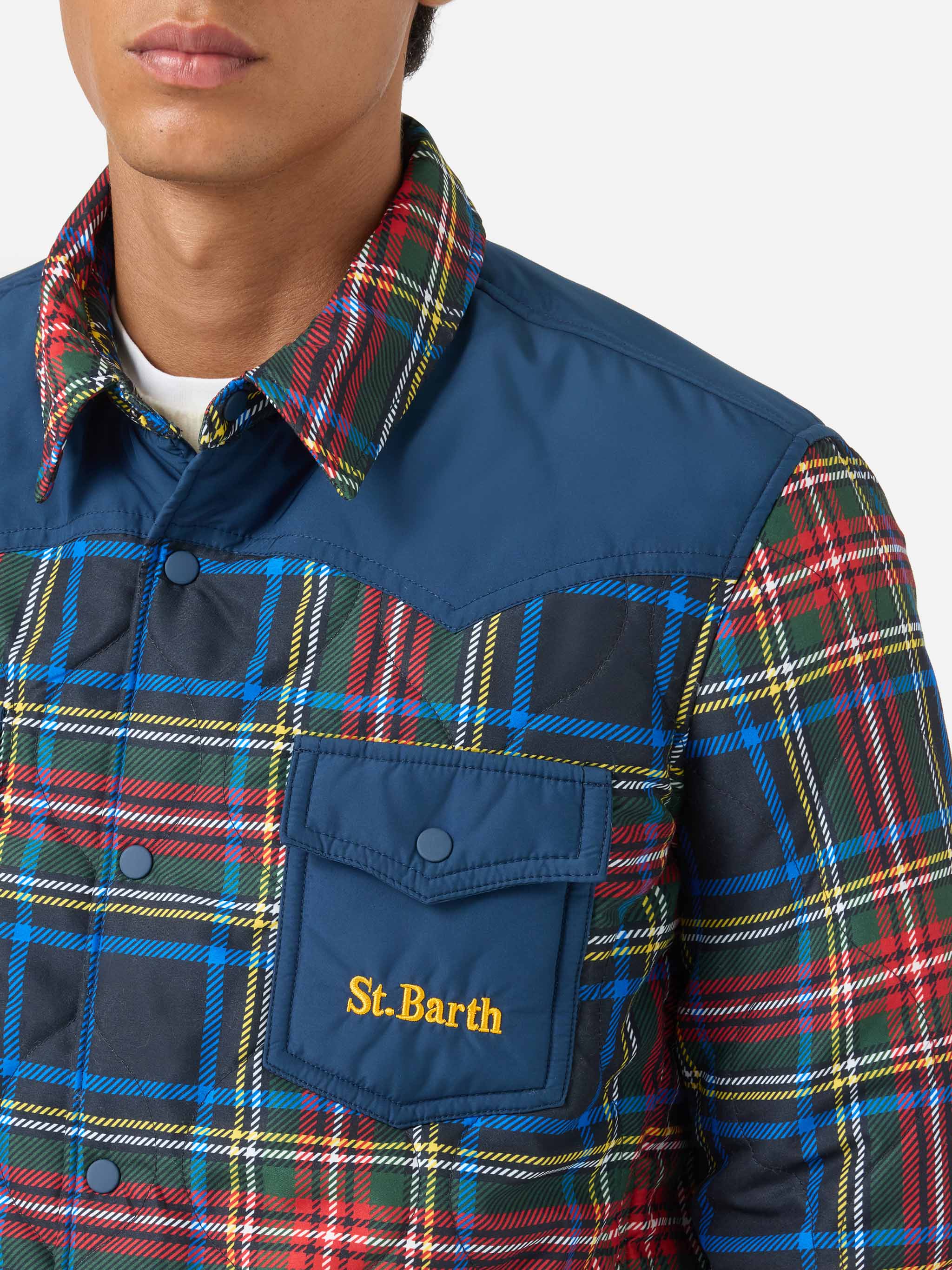 mc2-saint-barth-overshirt-imbottita-chalet-fantasia-tartan image 6