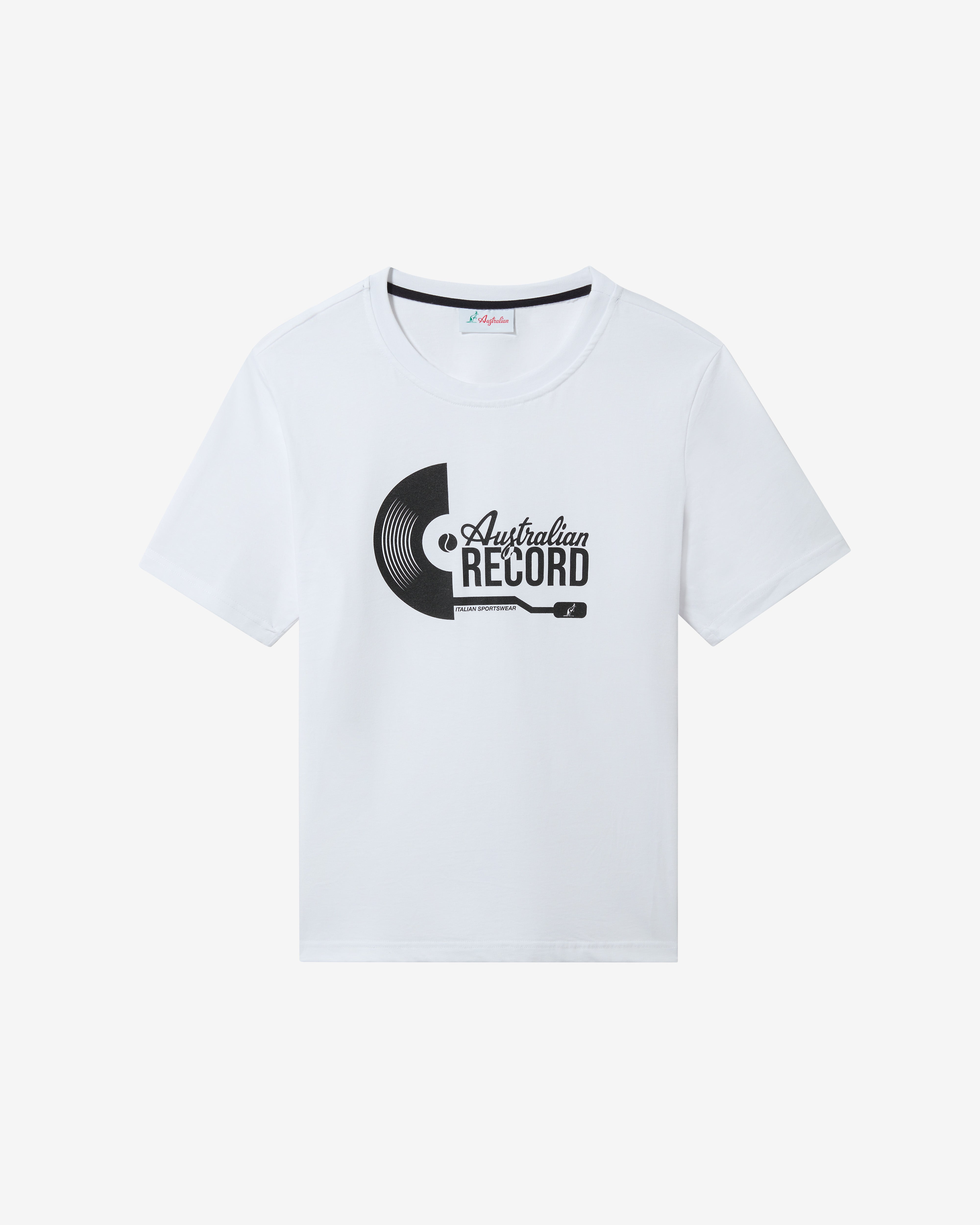 australian-record-t-shirt-maglietta-cotone-bianco image 4