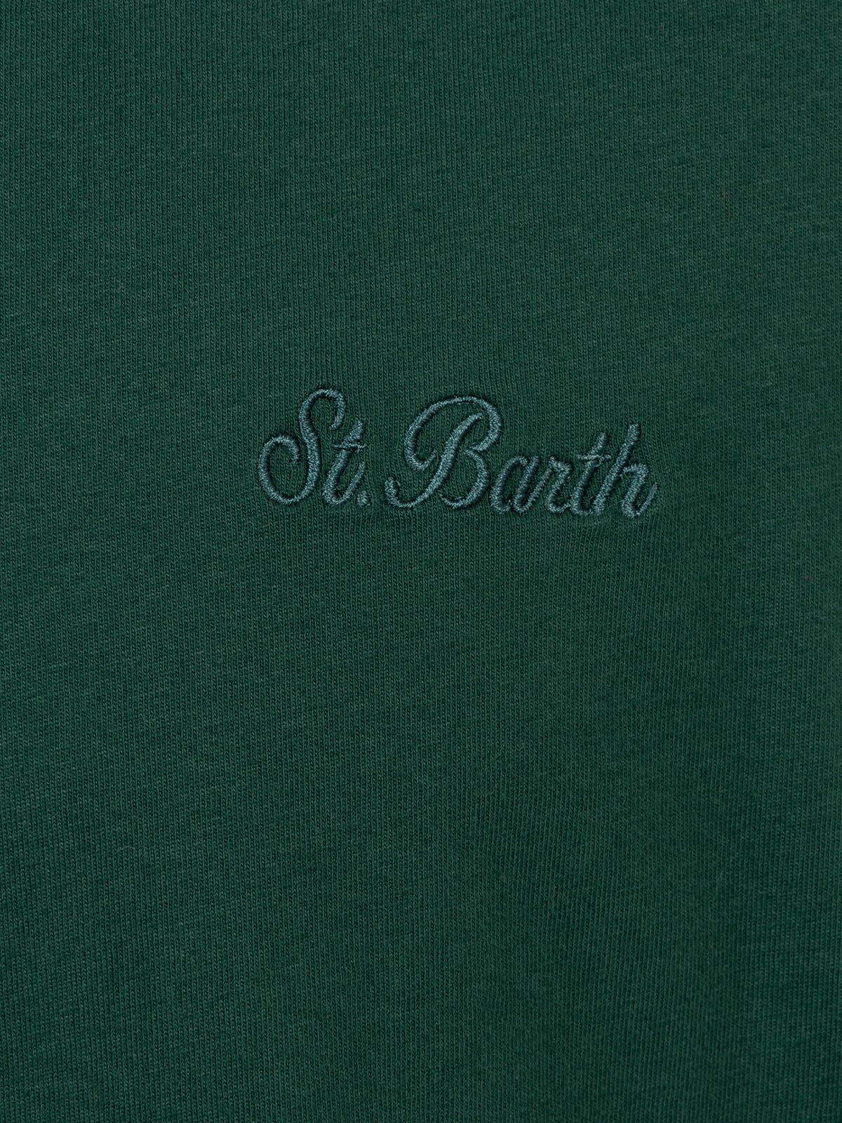 t-shirt-mc2-saint-barth-arnott-da-uomo-in-cotone-pesante-verde-british-tinta-uni image 5