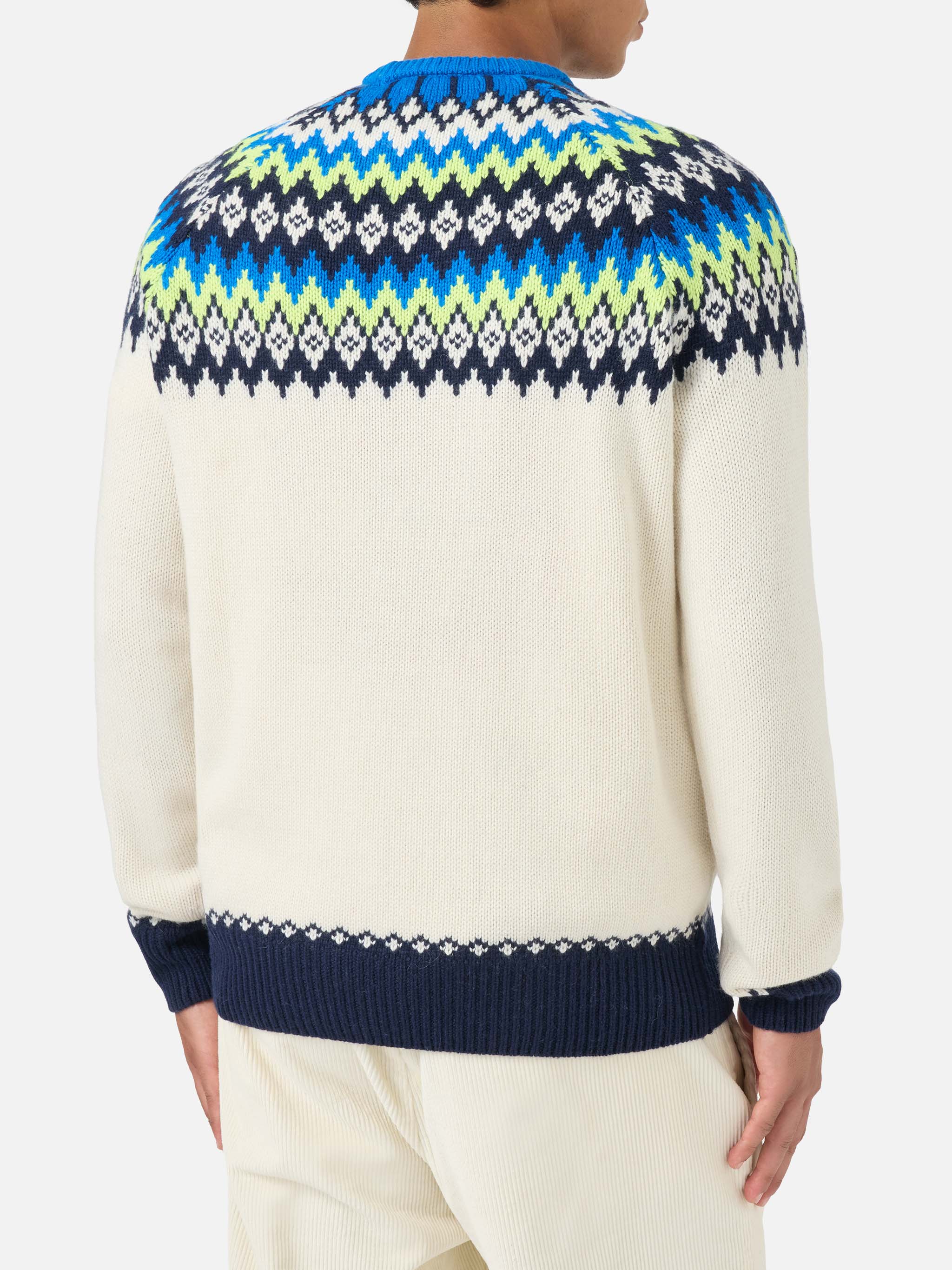 mc2-saint-barth-maglione-girocollo-heron-jacquard-fair-isle-uomo-bianco image 3