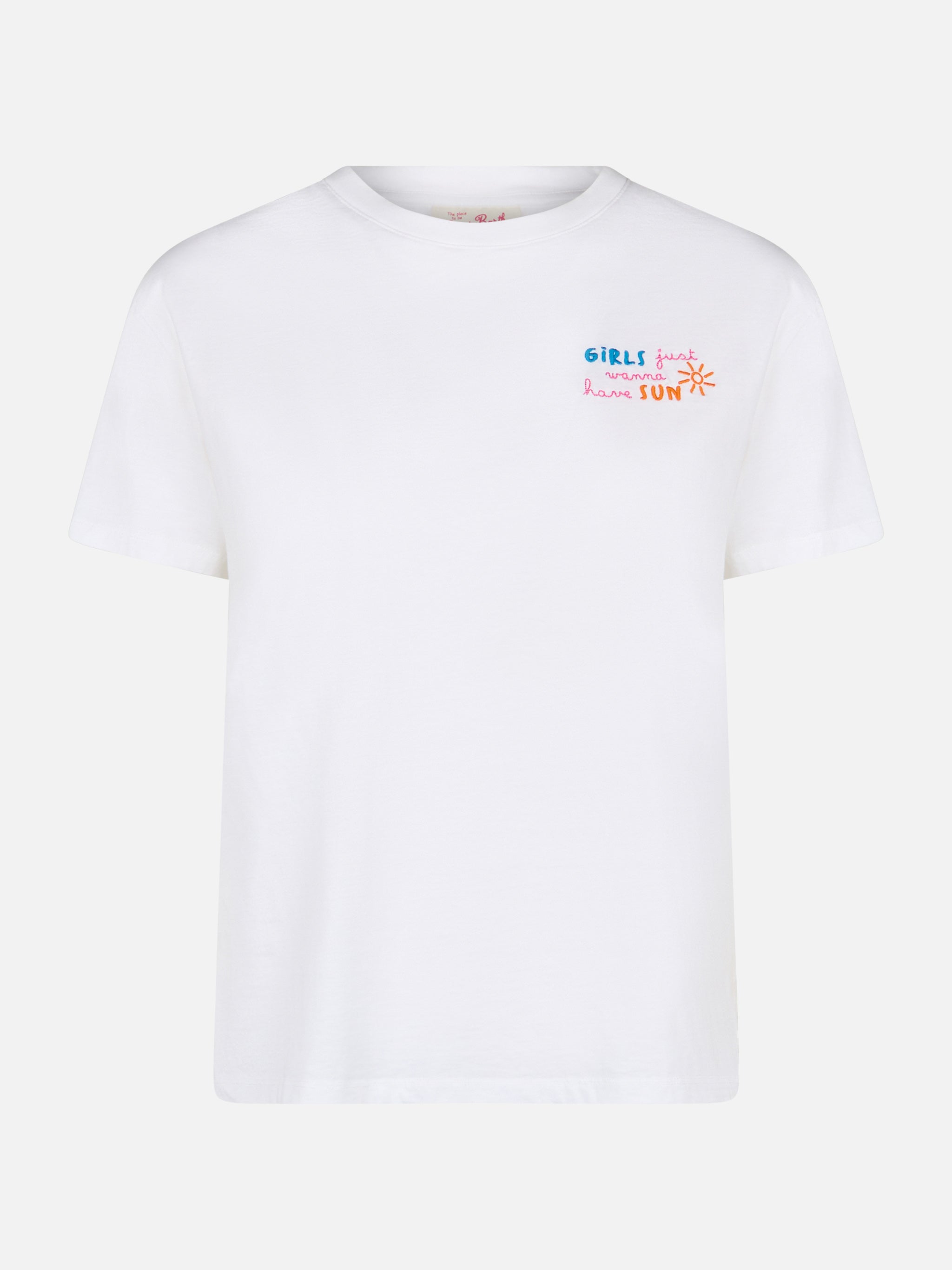 mc2-saint-barth-emilie-t-shirt-donna-cotone-bianca-girls-just-wanna-have-sun image 5
