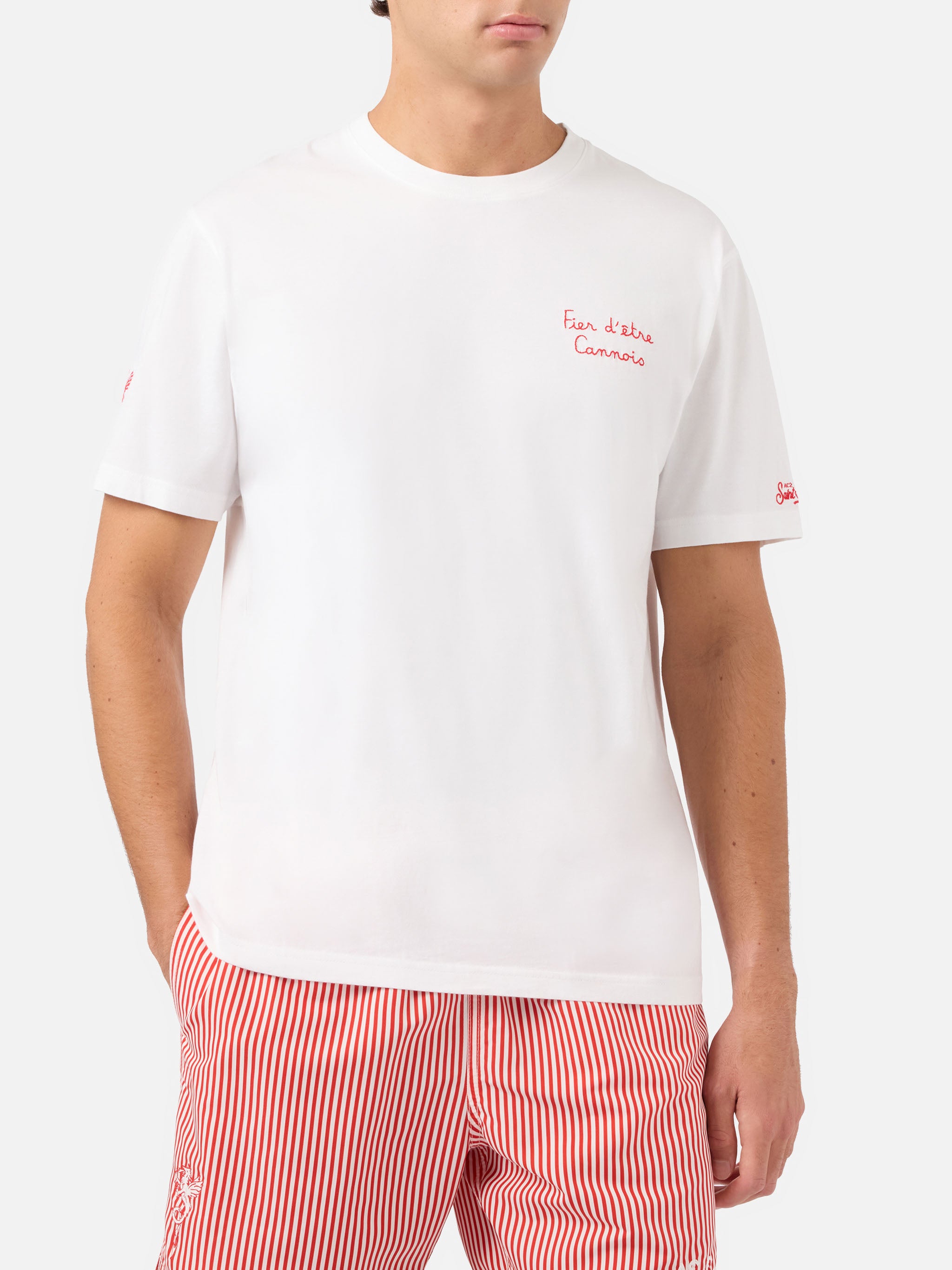 mc2-saint-barth-t-shirt-portofino-uomo-bianca-as-cannes-special-edition image 2