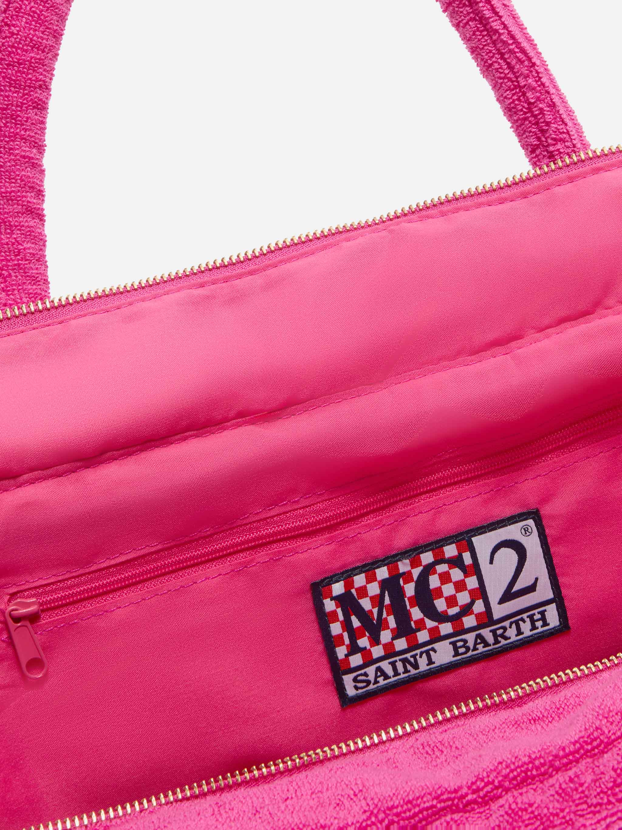 mc2-saint-barth-vanity-regular-borsa-tote-in-spugna-fucsia image 4