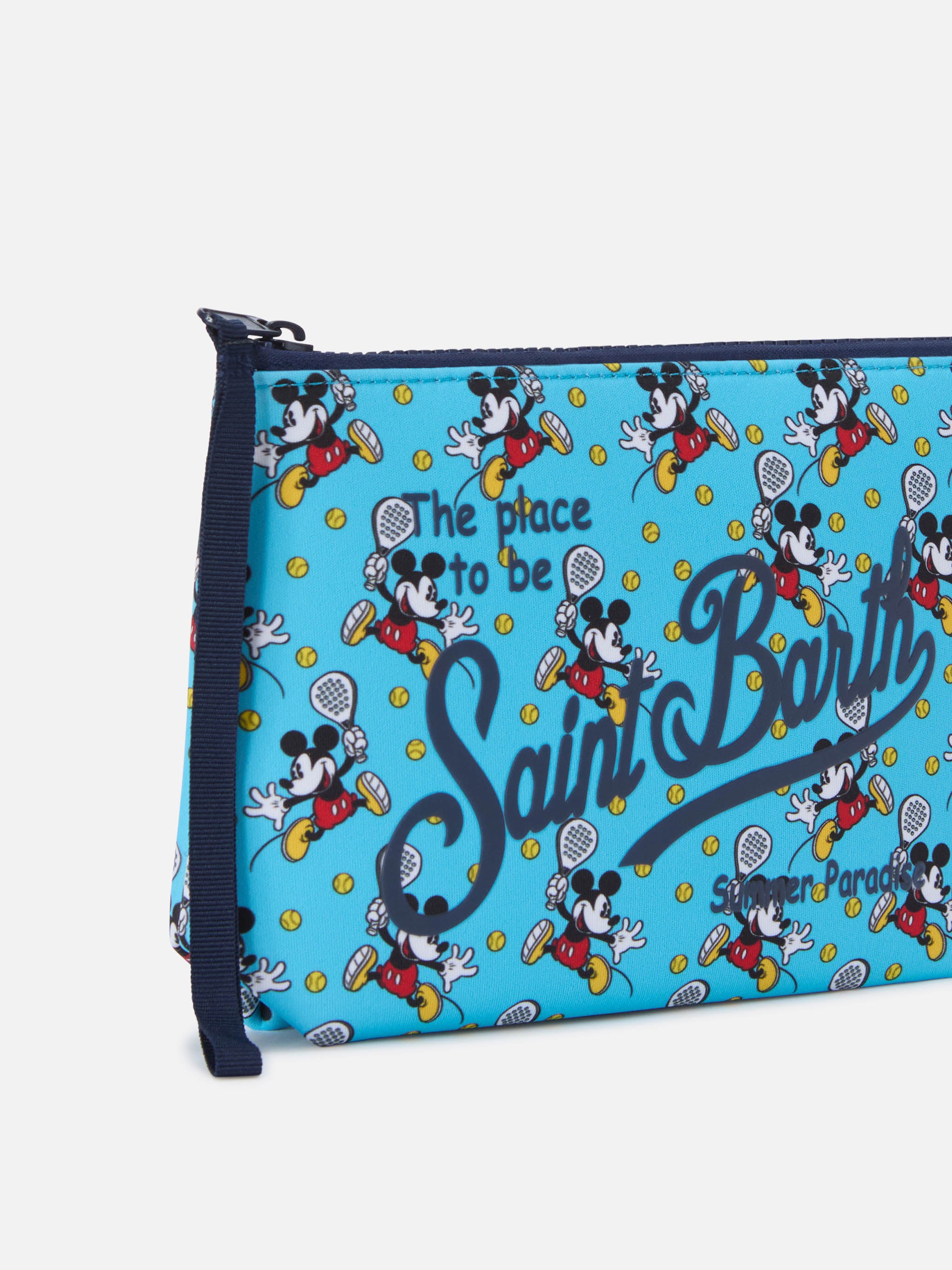 pochette-aline-mc2-saint-barth-in-scuba-blu-con-stampa-mickey-playing-padel-disn image 2