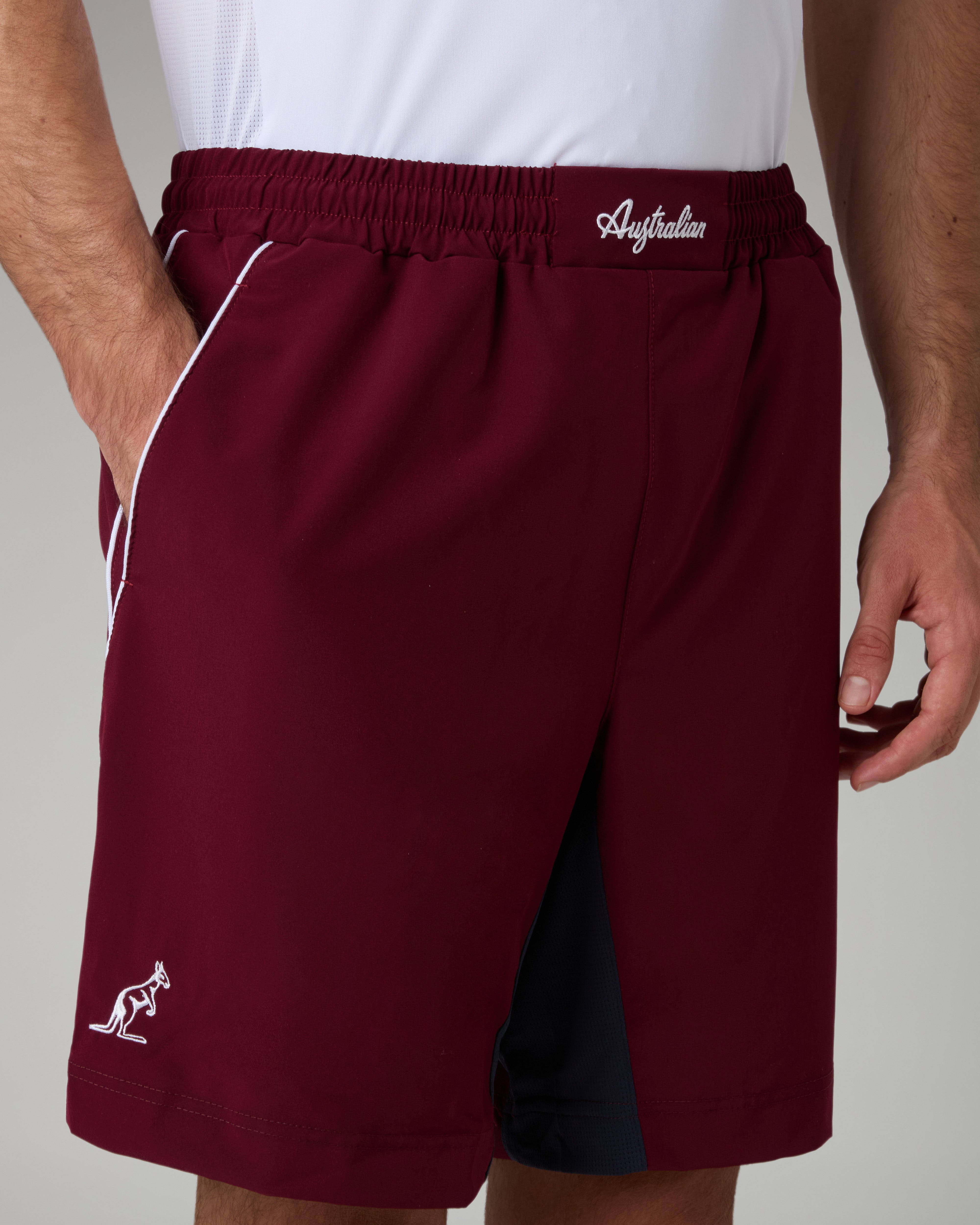 australian-slam-classic-short-short-tennis-bi-elastico-rubino image 4