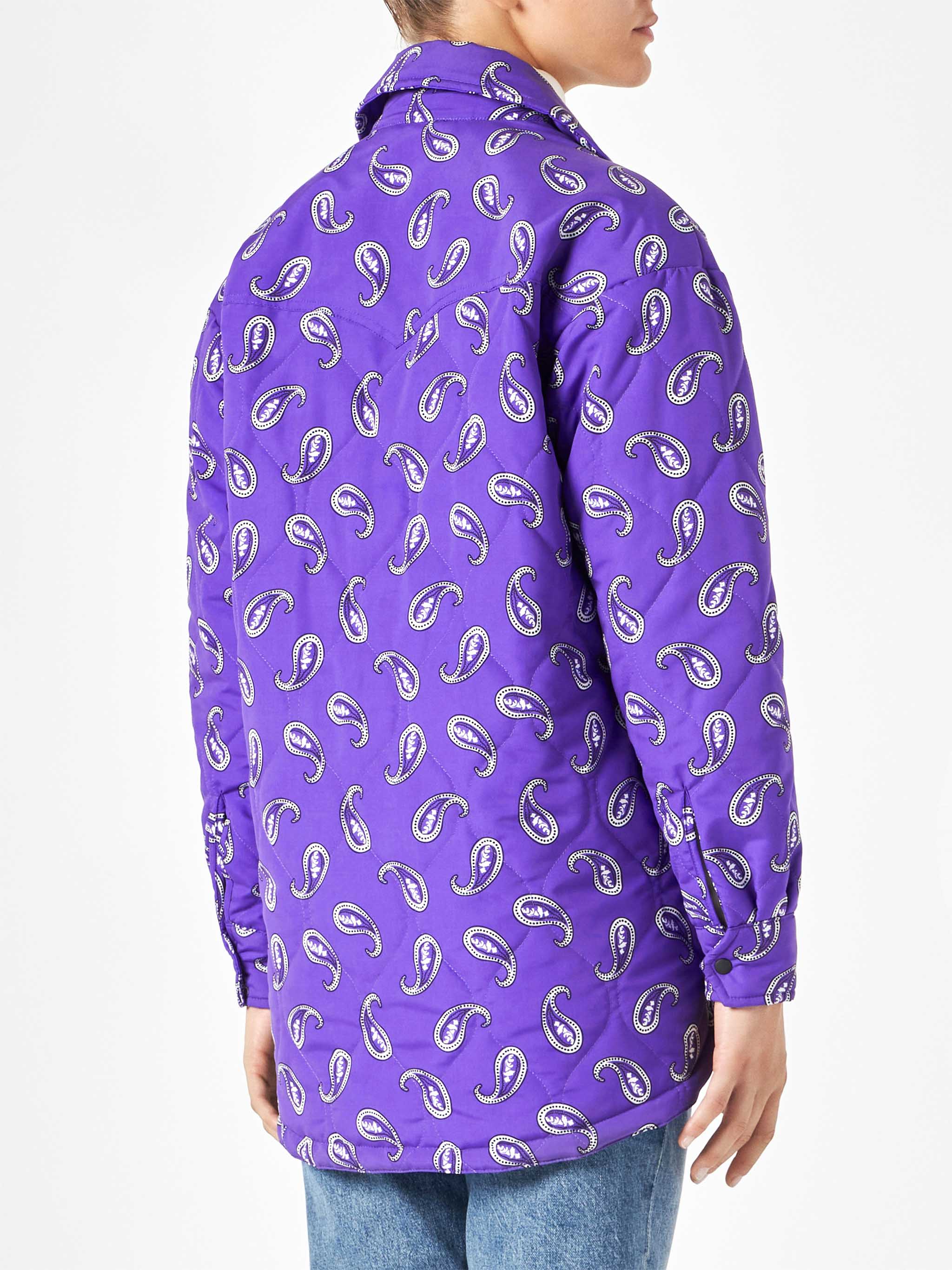 mc2-saint-barth-giacca-kimmy-donna-trapuntata-viola-paisley-oversize image 2