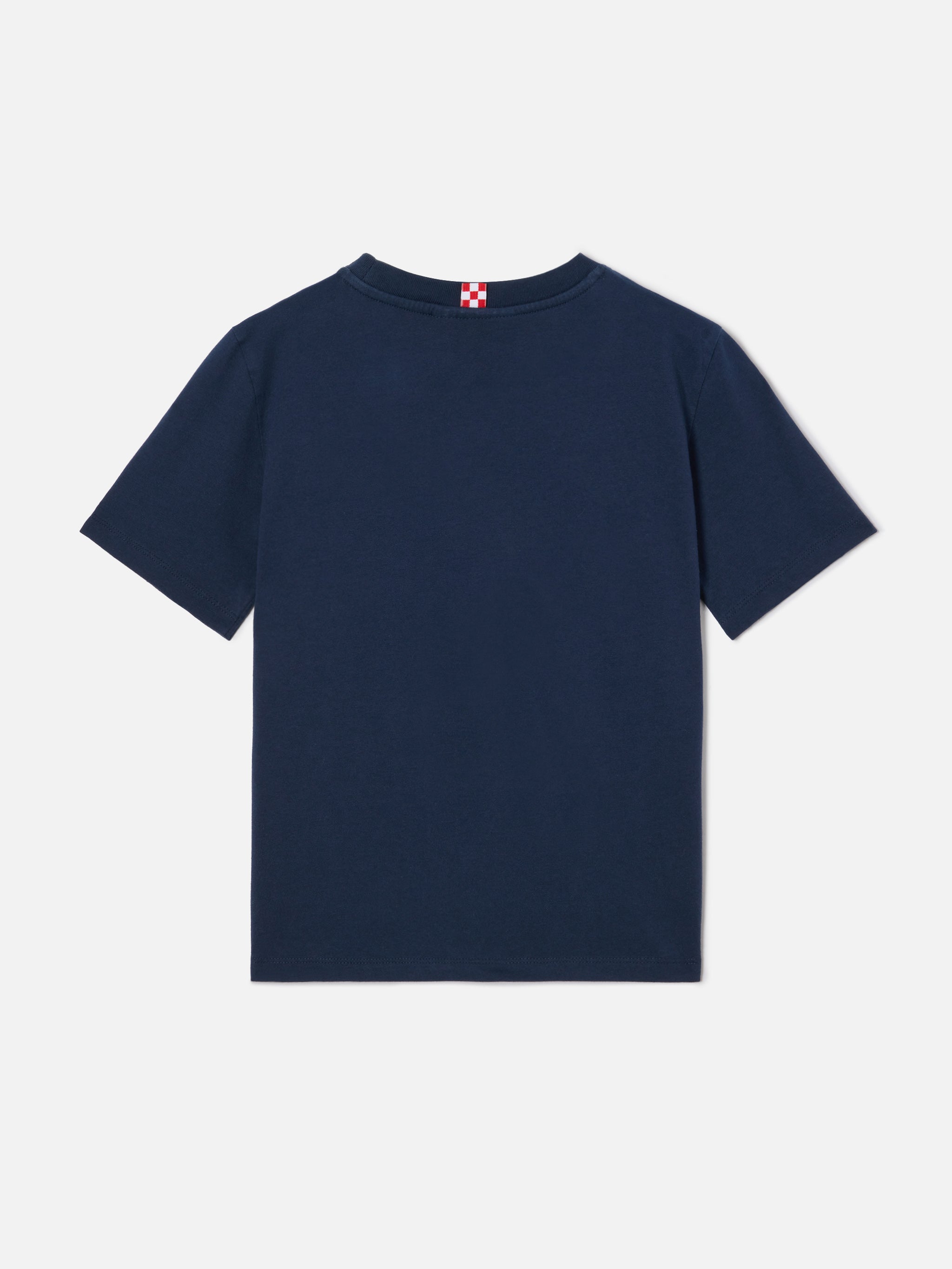 mc2-saint-barth-t-shirt-dover-jr-bambino-in-puro-cotone-blu-navy-con-logo-ricama image 3