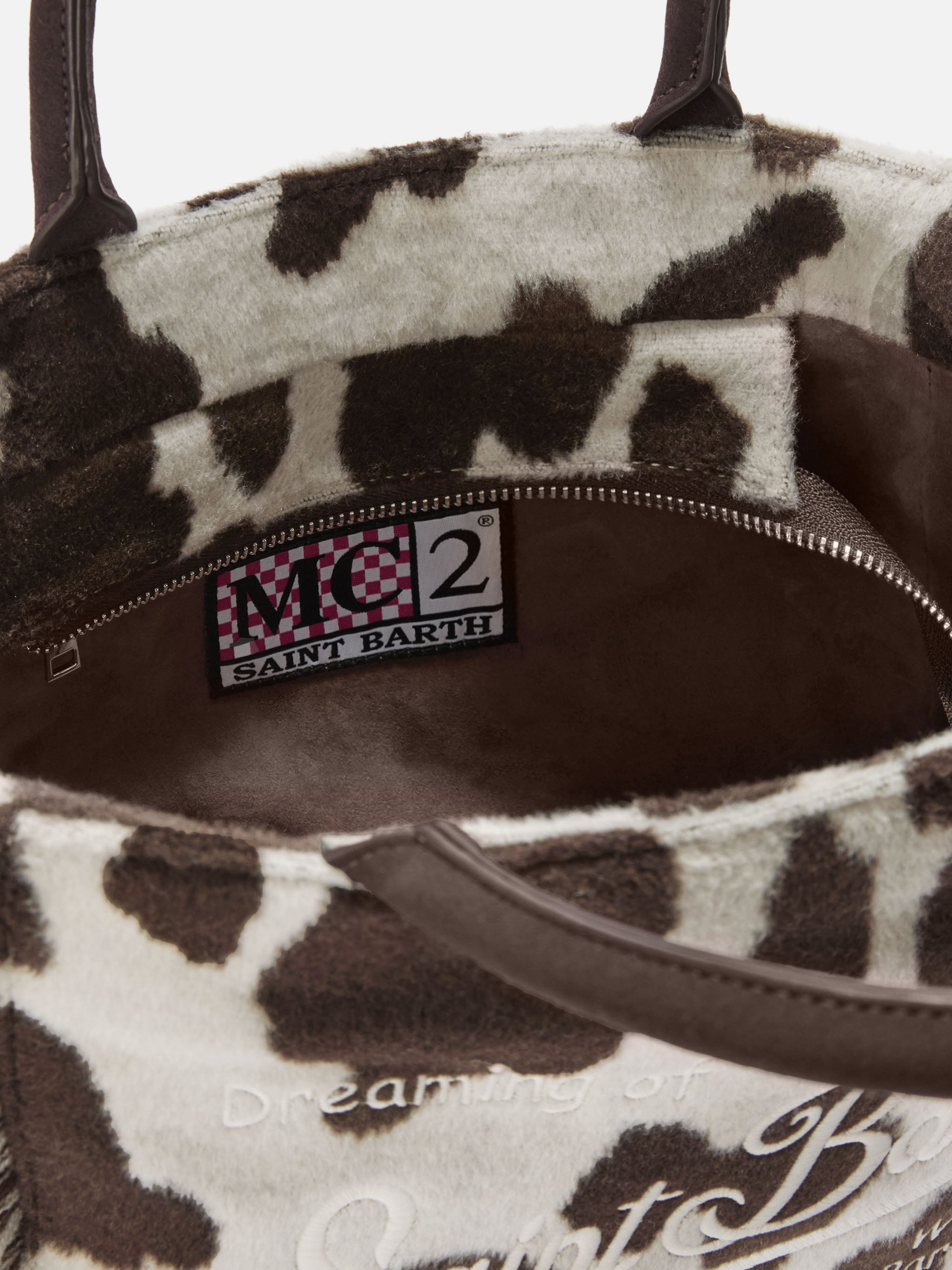 mc2-saint-barth-borsa-colette-felt-stampa-cow-borsa-donna-in-tessuto-con-tracoll image 5