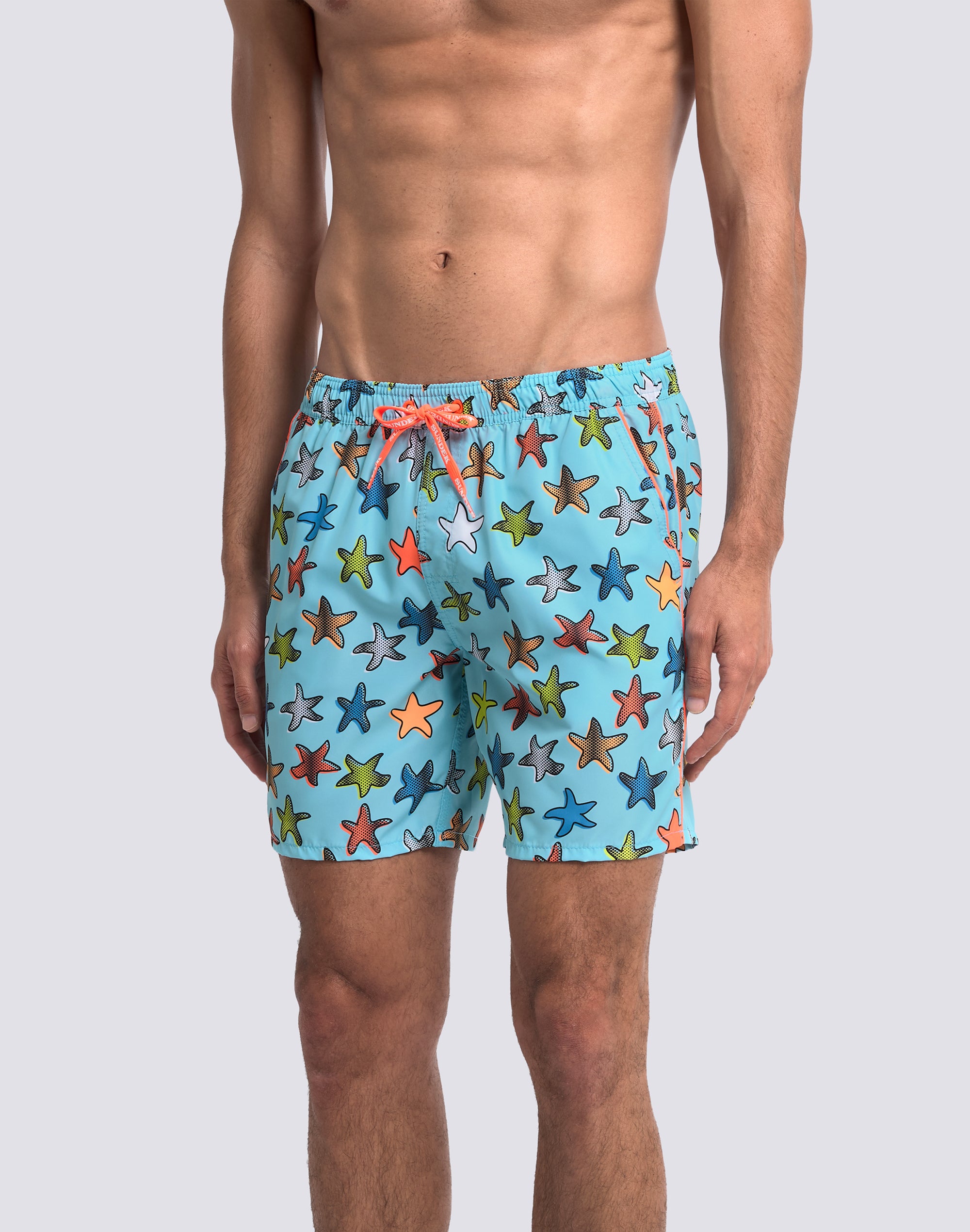 sundek-pervis-m420-uomo-media-lunghezza-happy-star-poliestere-riciclato-repreve image 4