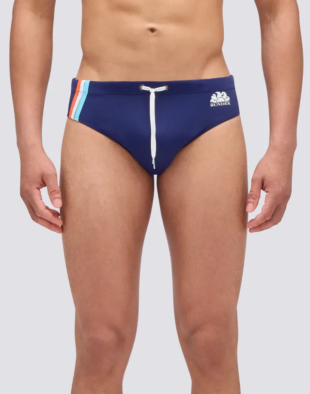sundek-slip-mare-uomo-econyl-con-dettaglio-tricolore image 1