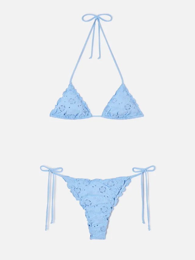 bikini-mc2-saint-barth-sagittarius-miami-in-sangallo-azzurro-con-ricamo-hibiscus image 1