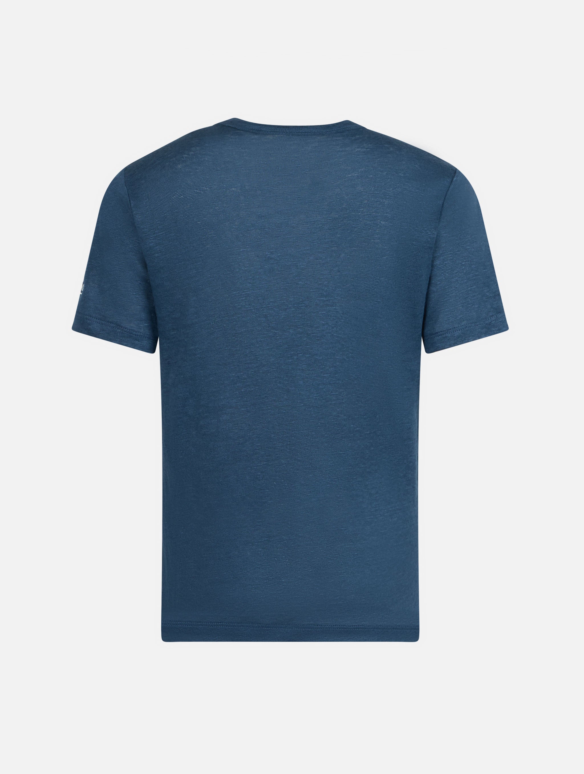mc2-saint-barth-t-shirt-alex-bambino-in-jersey-di-lino-blu-marino image 2