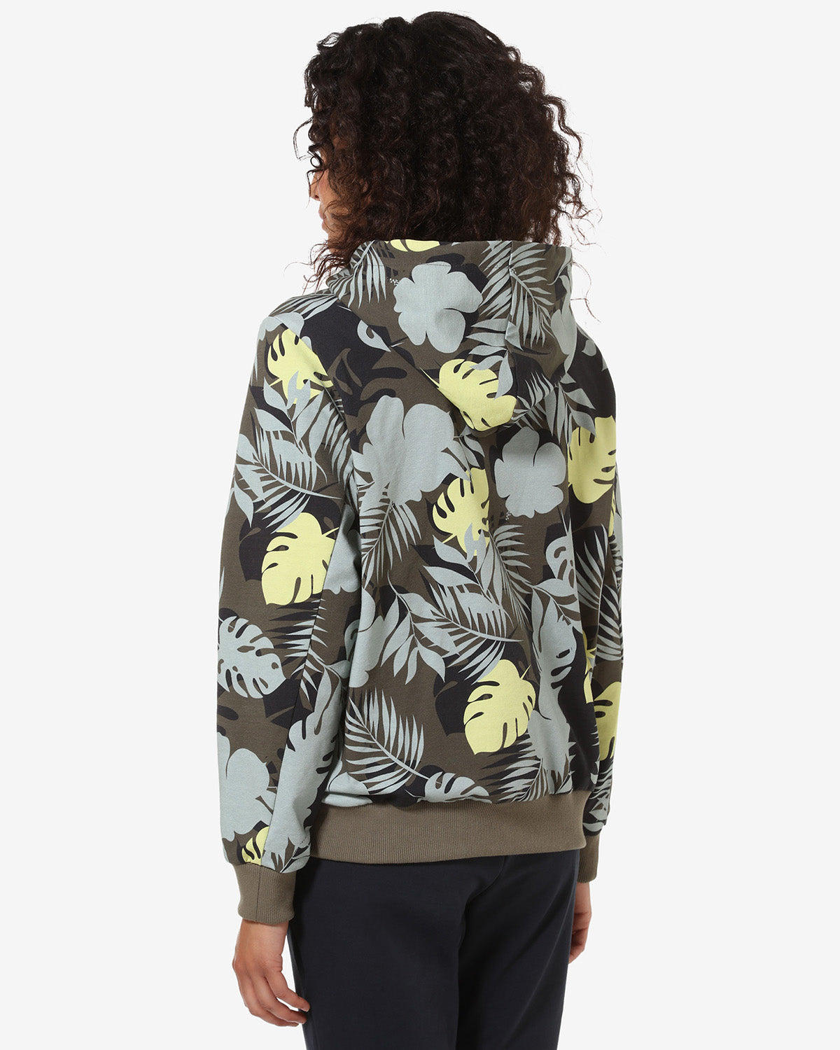australian-flowers-hoodie-jacket-giacca-felpa-donna-verde-aneto image 2