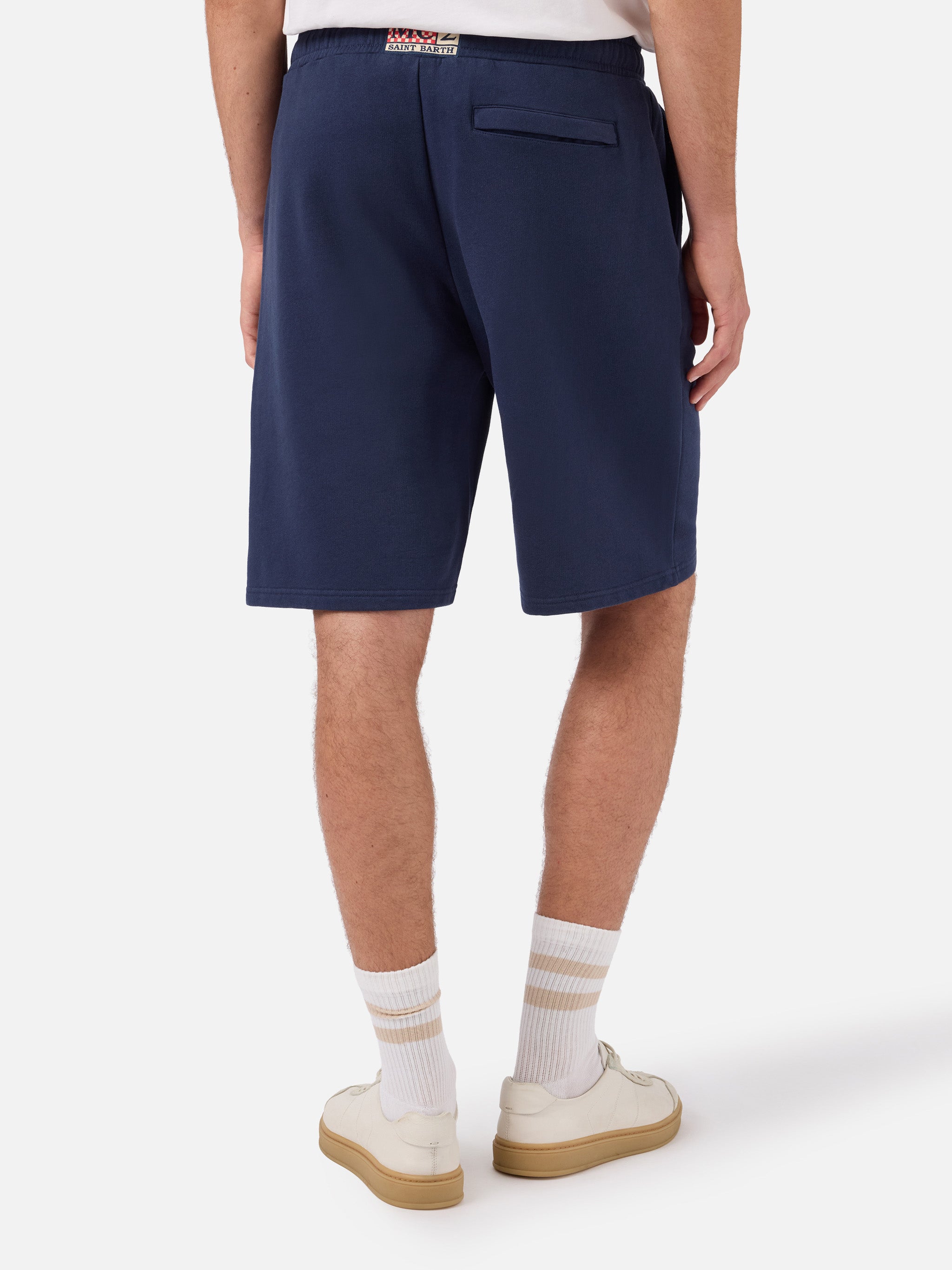 mc2-saint-barth-bermuda-randle-uomo-in-felpa-di-cotone-blu-navy image 3