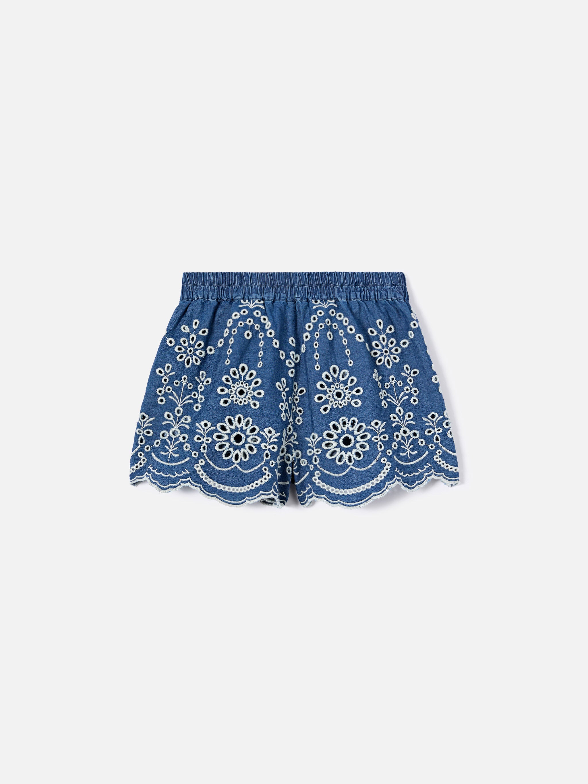 mc2-saint-barth-amani-jr-short-bambina-blu-chambray-con-ricamo image 3