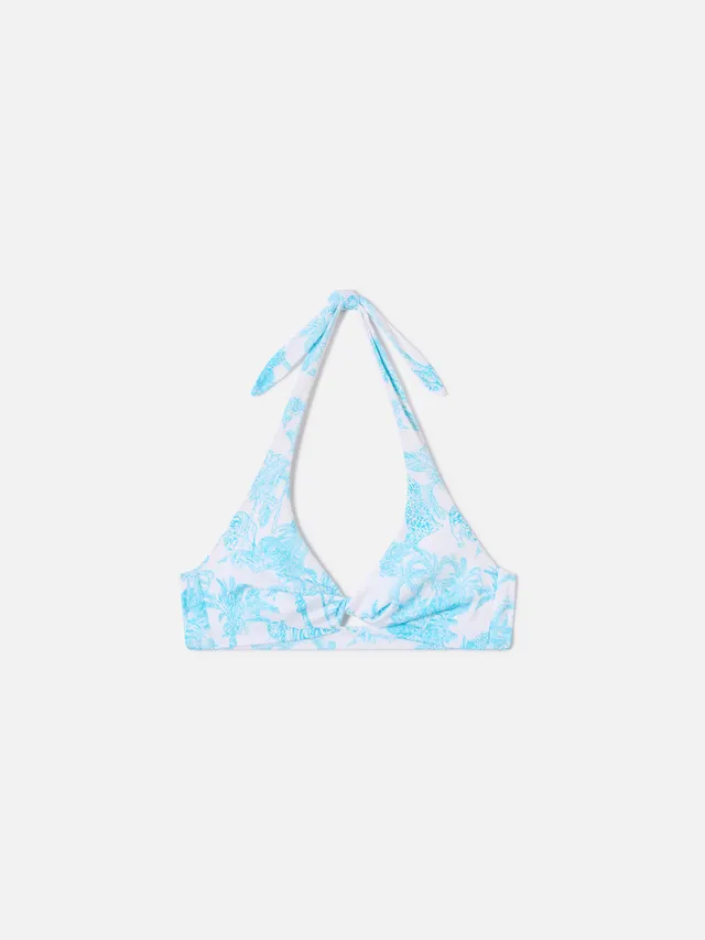 mc2-saint-barth-top-bikini-leda-bralette-azzurro-toile-de-jouy-con-cut-out image 1