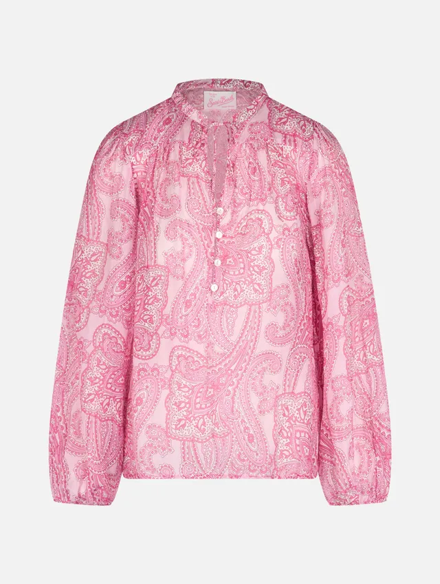 mc2-saint-barth-harper-blusa-in-voile-di-seta-paisley image 1
