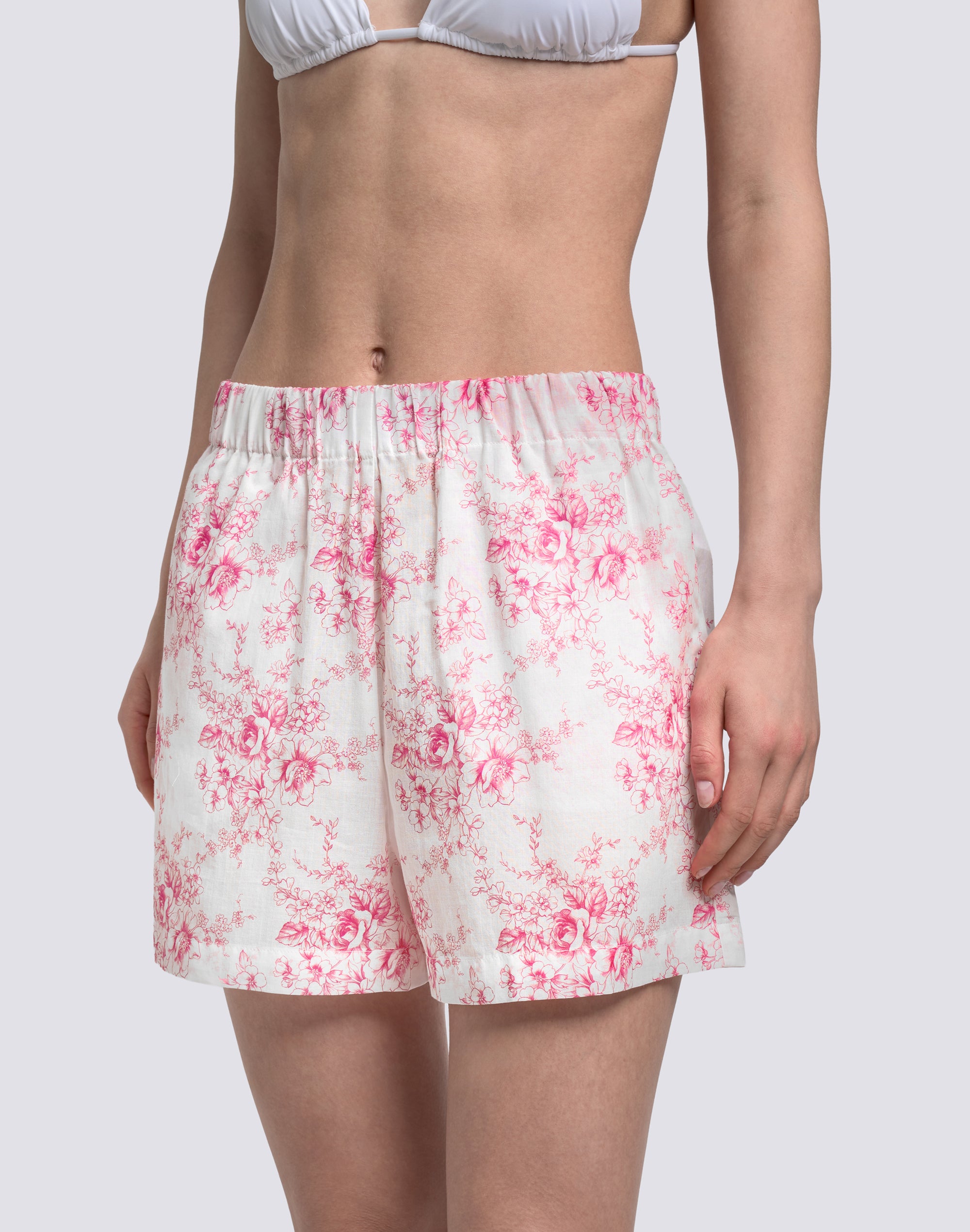 sundek-goldenwave-w400wkvl3jd-shorts-donna-a-vita-elasticata-con-fantasia-rose-d image 4