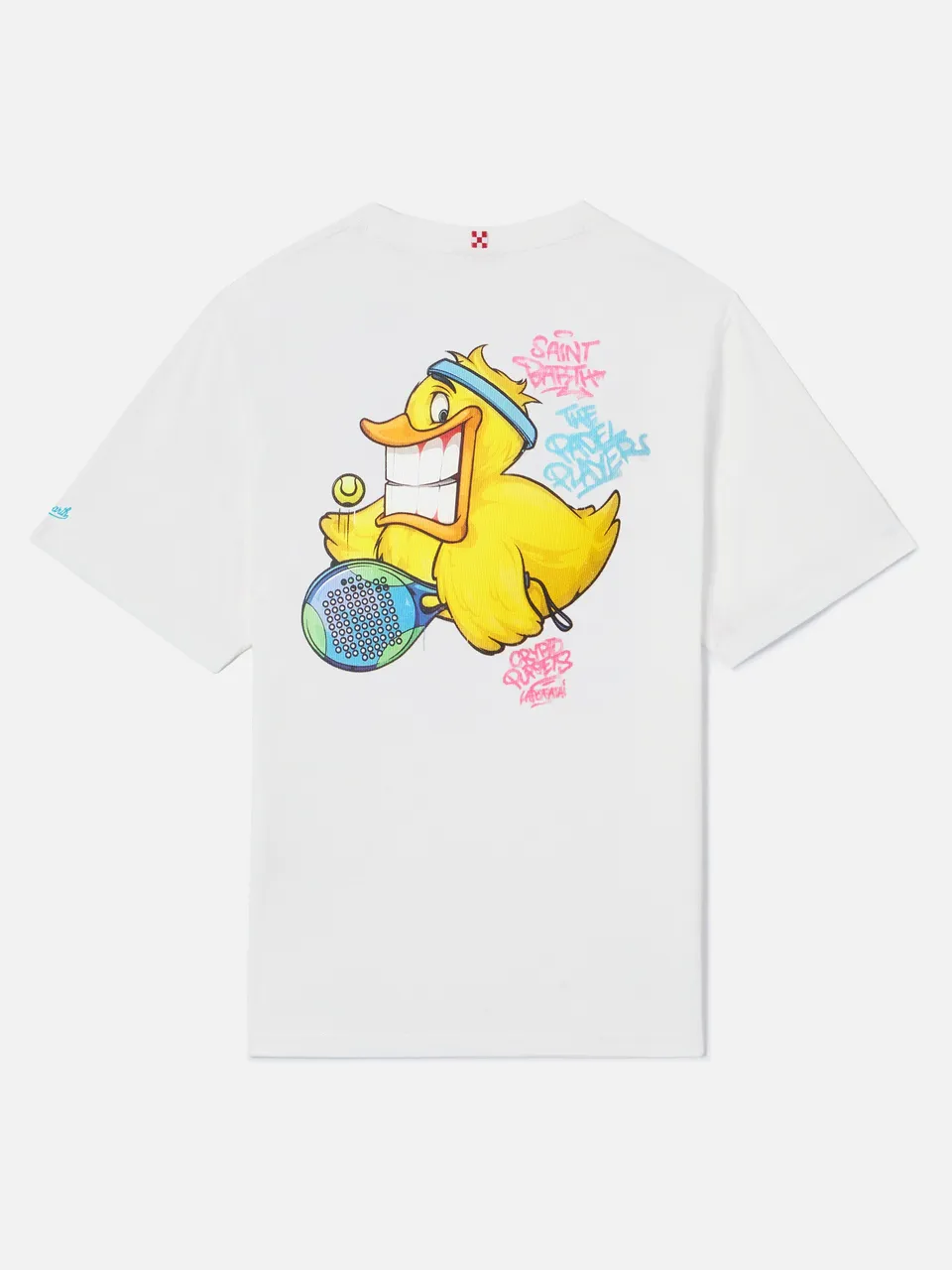 mc2-saint-barth-t-shirt-portofino-uomo-crypto-duck-padel-bianca-special-edition image 1