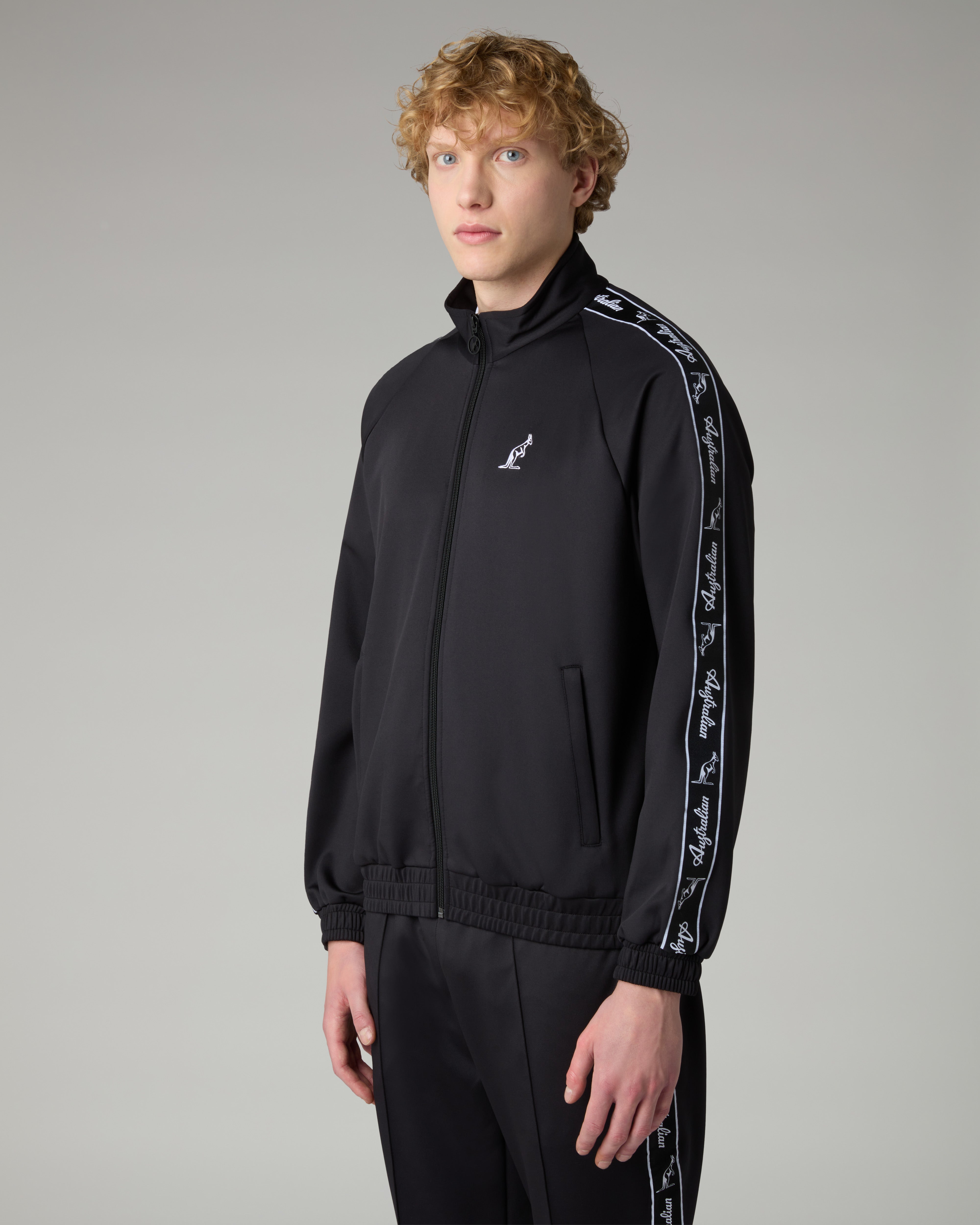 australian-tape-tracksuit-tuta-completa-nero-full-zip image 3