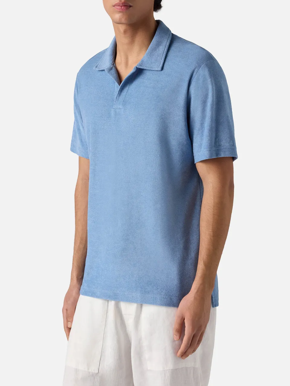 mc2-saint-barth-polo-jeremy-polo-uomo-cotone-spugna-azzurro-polvere image 1