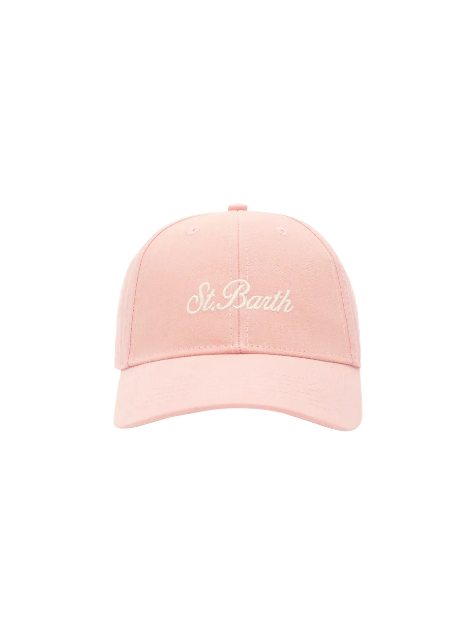 mc2-saint-barth-cappellino-baseball-lino-e-cotone-rosa image 1