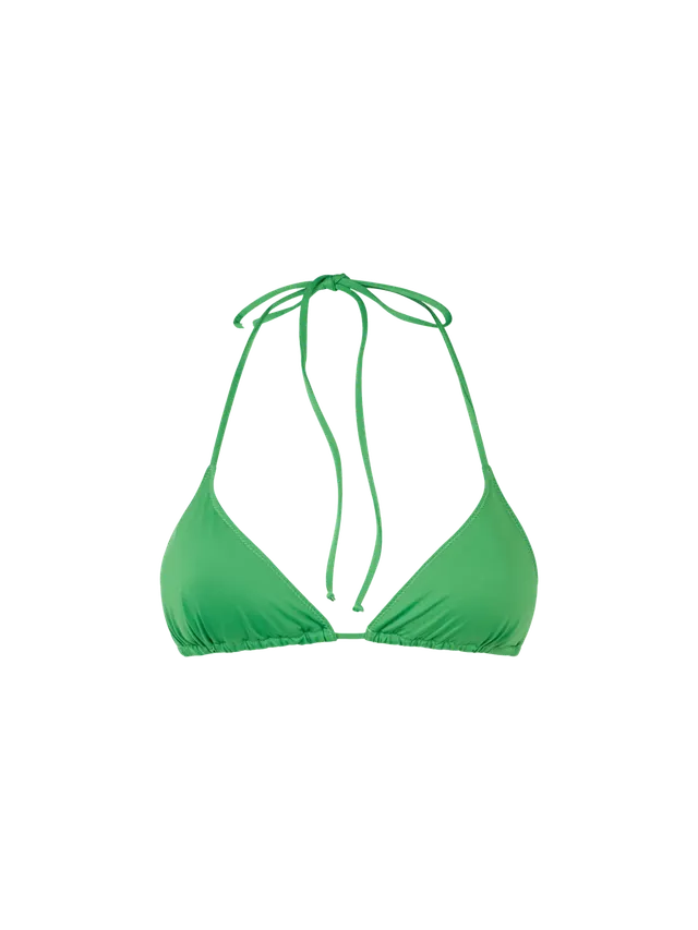 mc2-saint-barth-leah-top-bikini-a-triangolo-verde-tinta-unita image 1