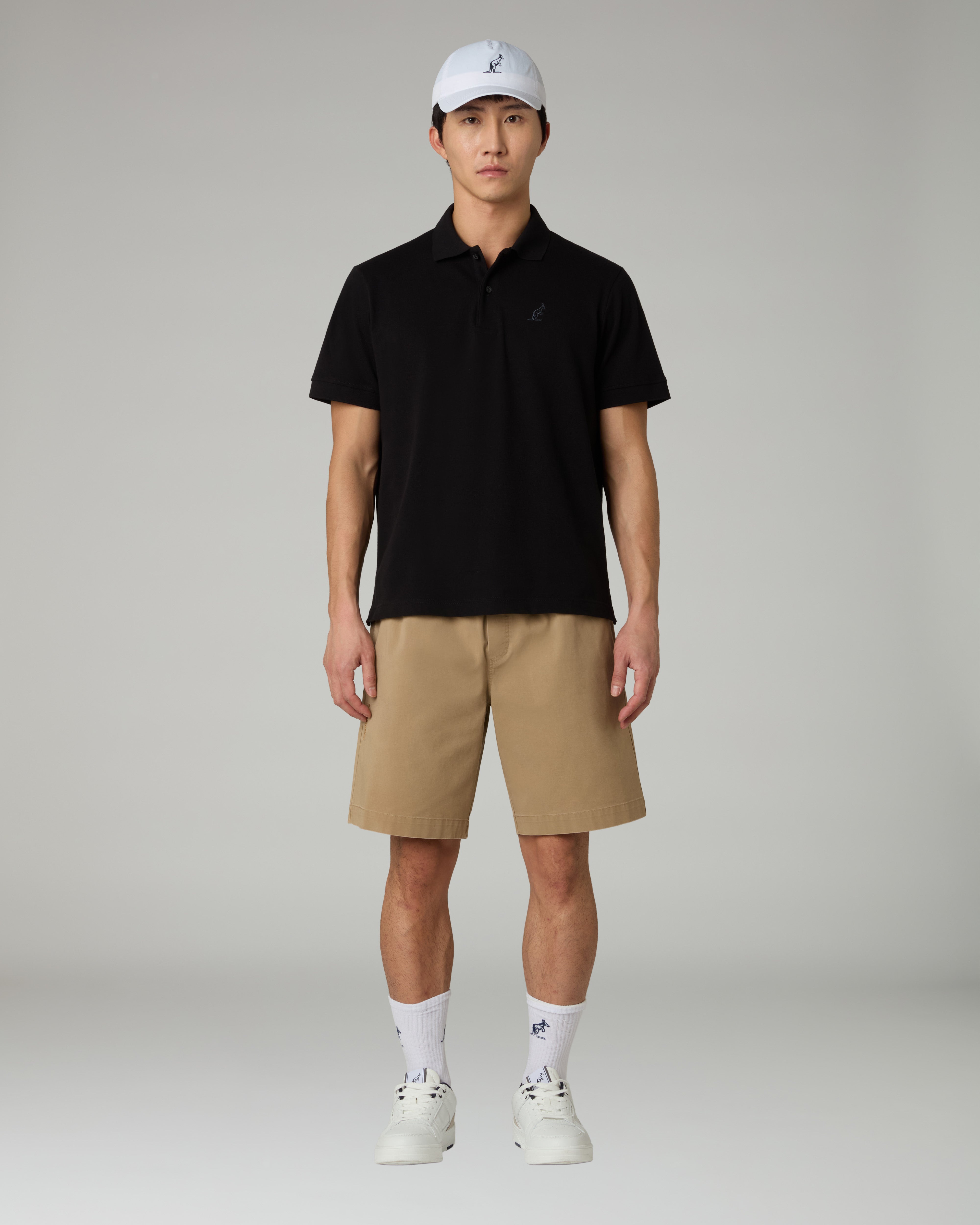 australian-easy-polo-shirt-polo-nera-piquet-elasticizzato image 2