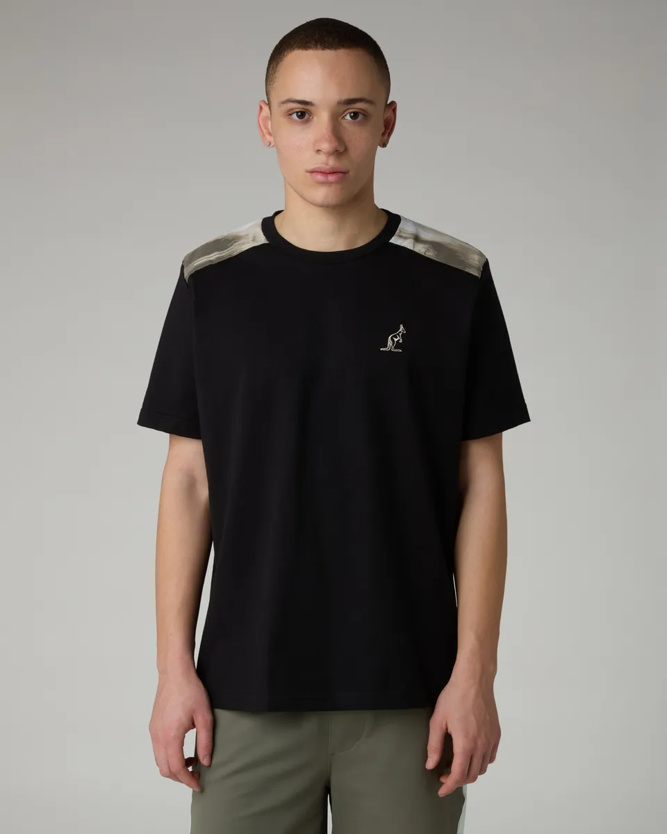 australian-doric-cotton-t-shirt-maglietta-cotone-uomo-nero image 1