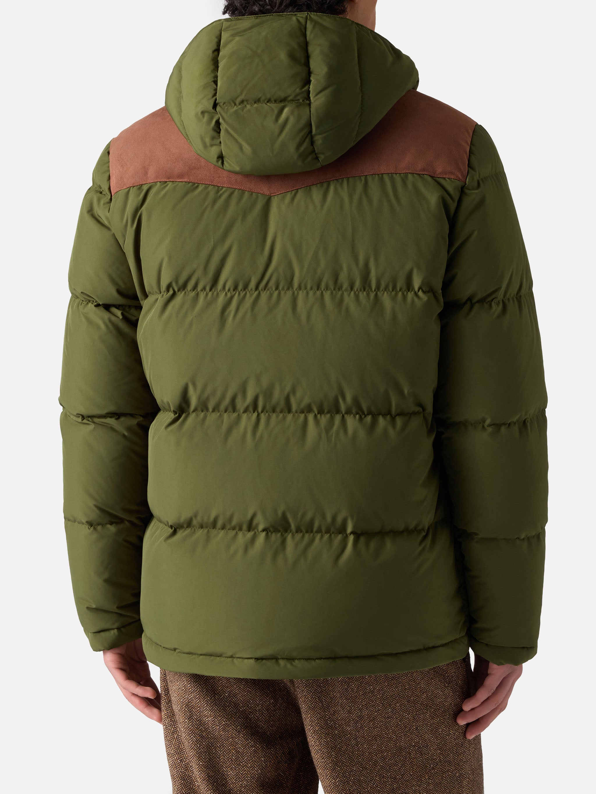 mc2-saint-barth-piumino-uomo-baxter-verde-militare-con-cappuccio image 4